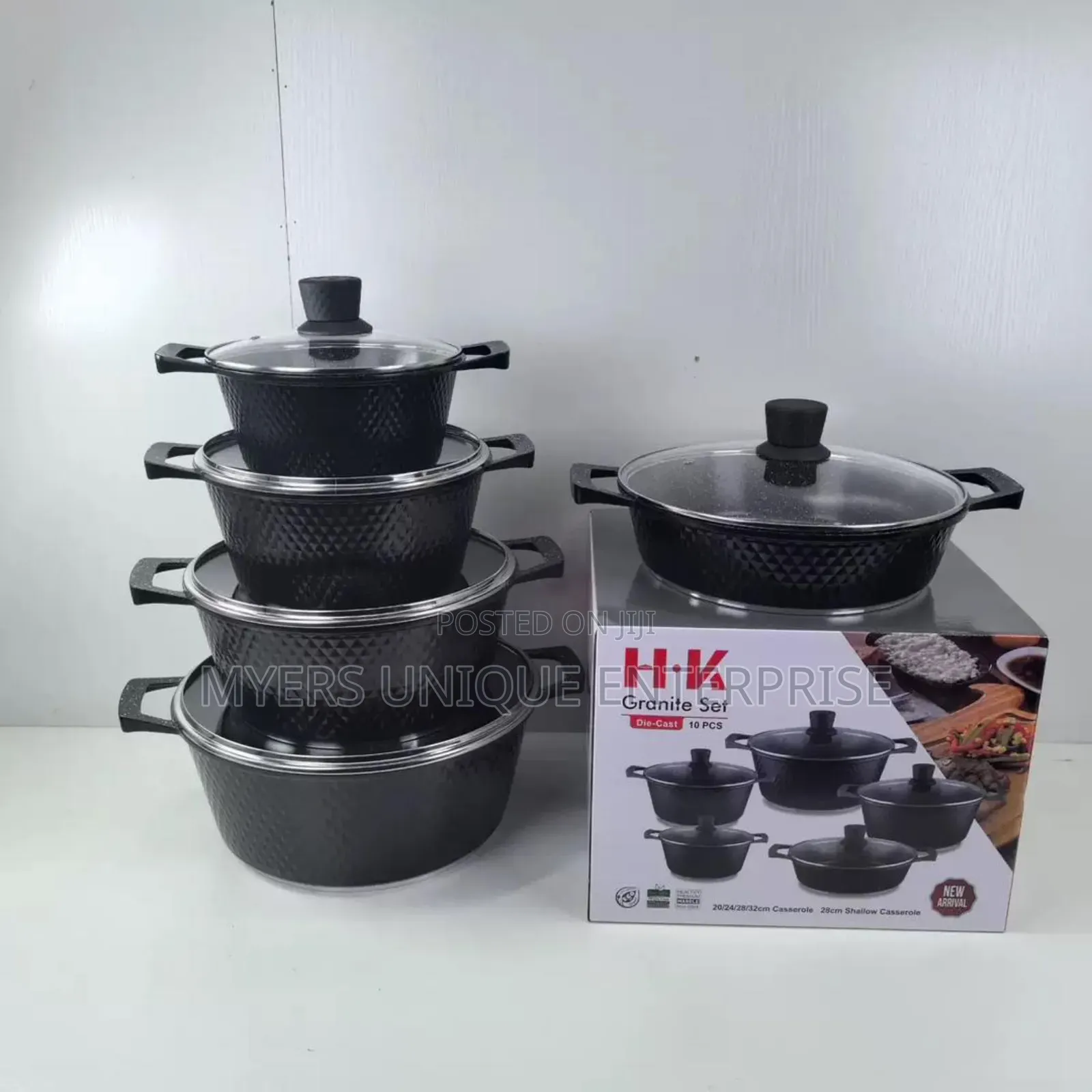 Non Stick 10pcs Cookwares For Easy Use (High Quality)