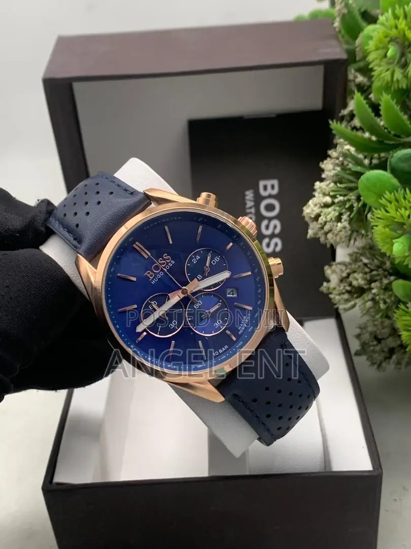 Hugo Boss Leather Watches (Payment on Delivery in Accra)