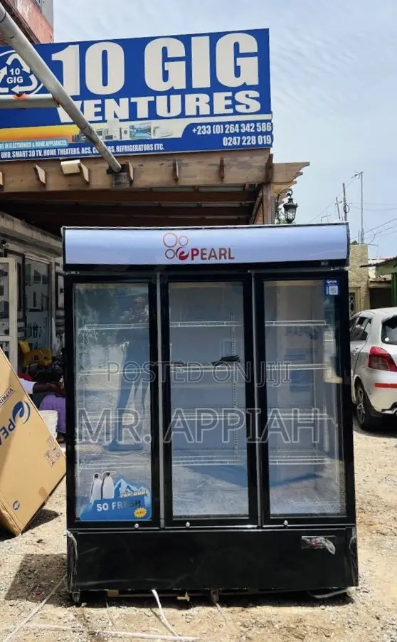 Extra Chilling Pearl 3 Door Electric Fridge(Glass)