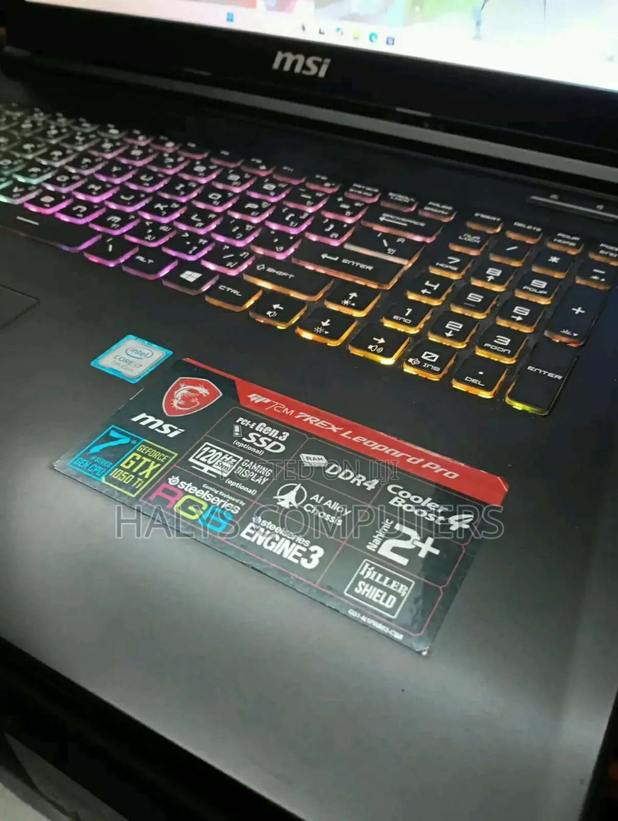 New Laptop MSI GF63 16GB Intel Core i7 SSD 1T