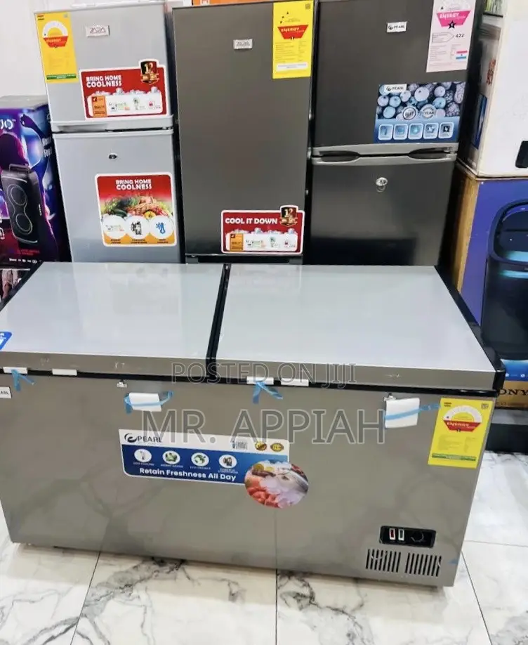 Extra Chilling Pearl PCF-5310-6f. 413l 2 Door Chest Freezer(Gray)