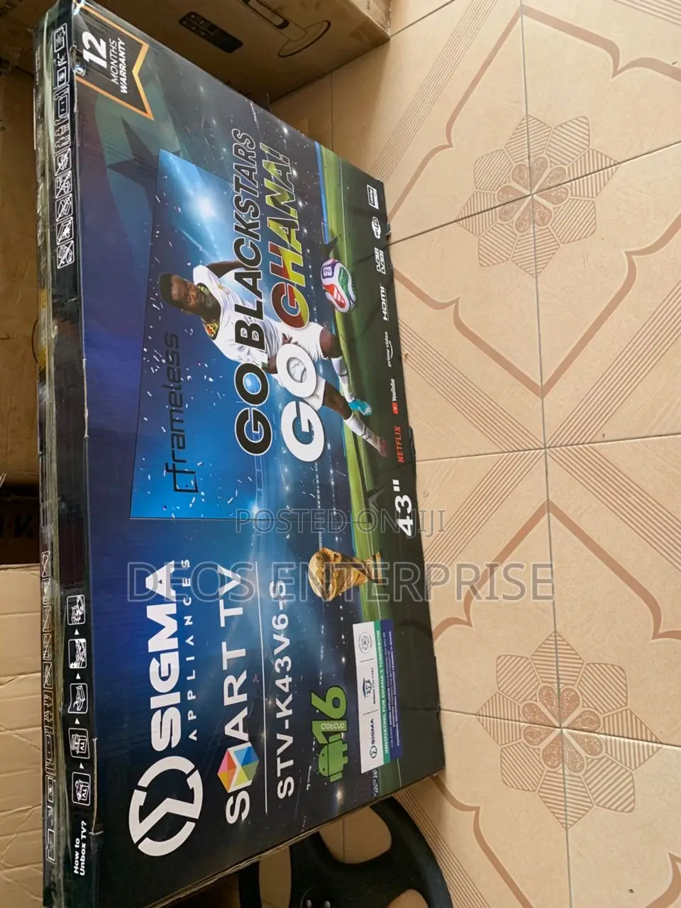 Sigma 43" Smart Digital Tv With 12 Months Warranty