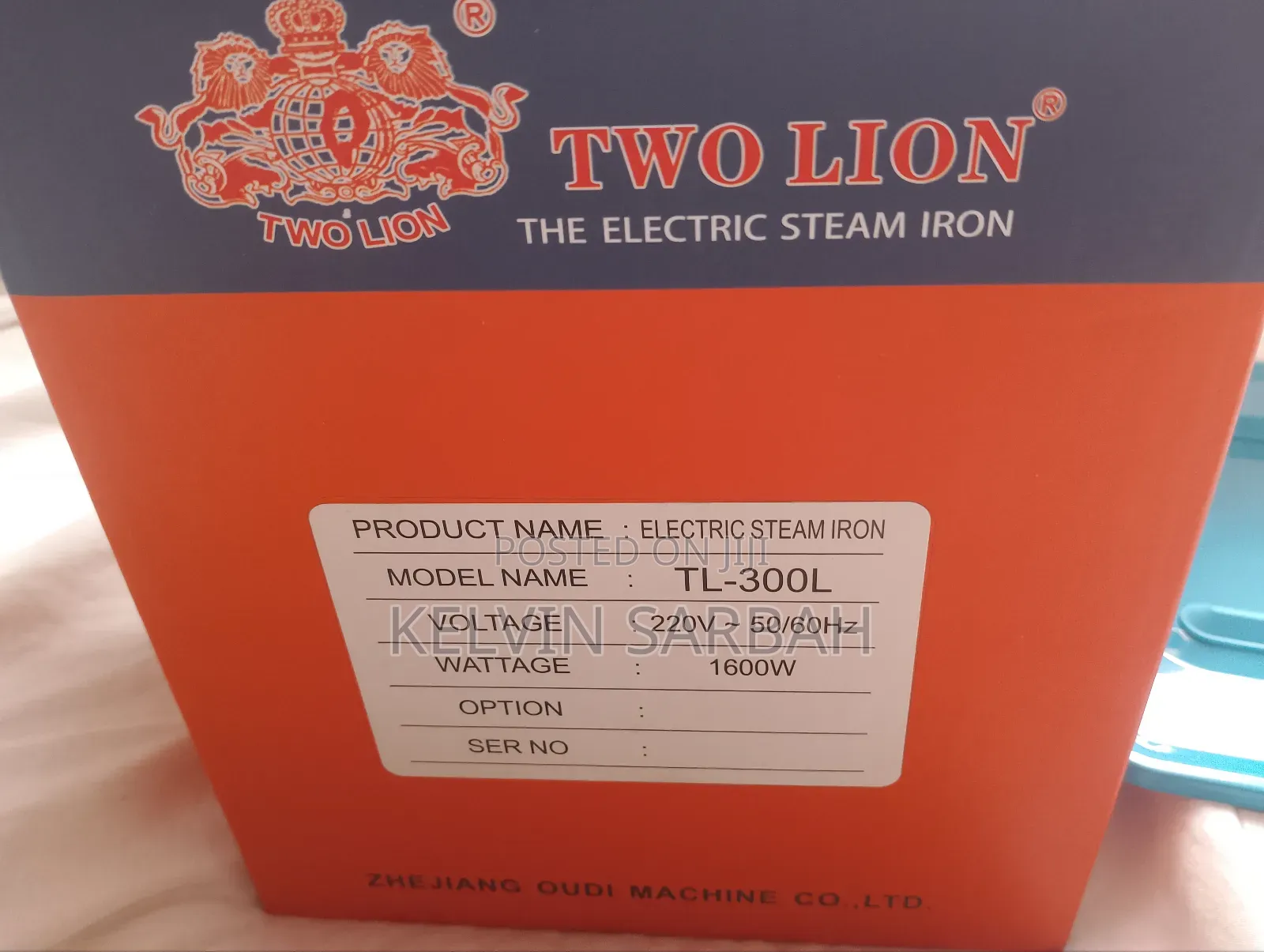 Two Lion Electric Steam Iron