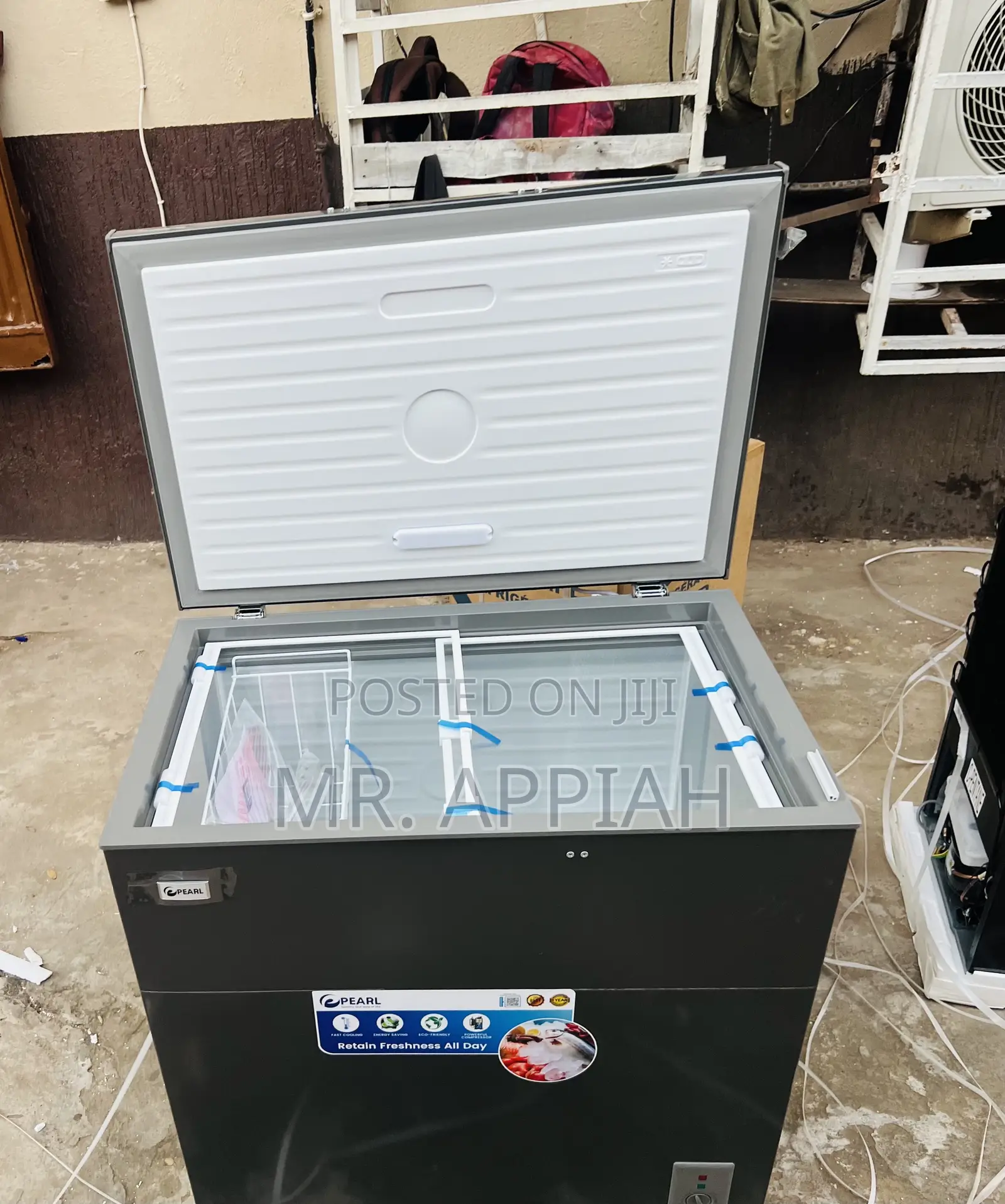 Pearl Single Door Freezer With Inner Sliding Glass Door(Pcf-2620-13m)