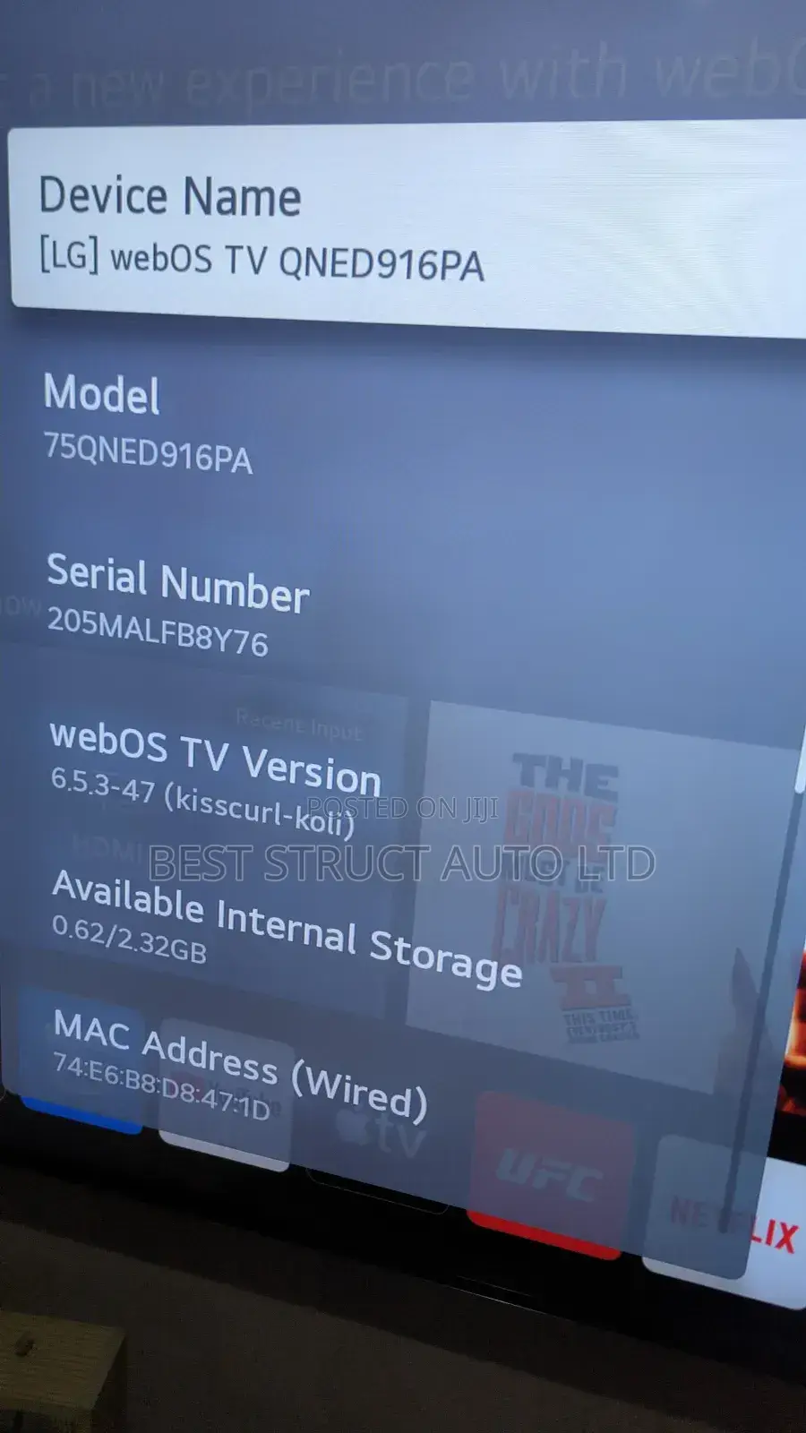 Slightly Used Lg Qned 75 Inches Smart