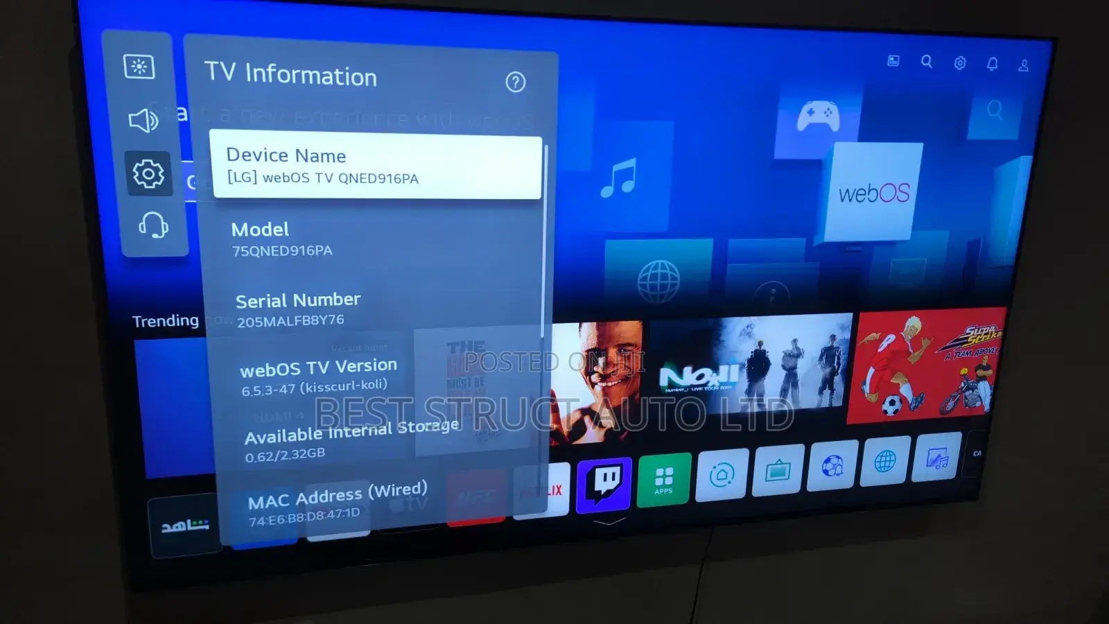 Slightly Used Lg Qned 75 Inches Smart