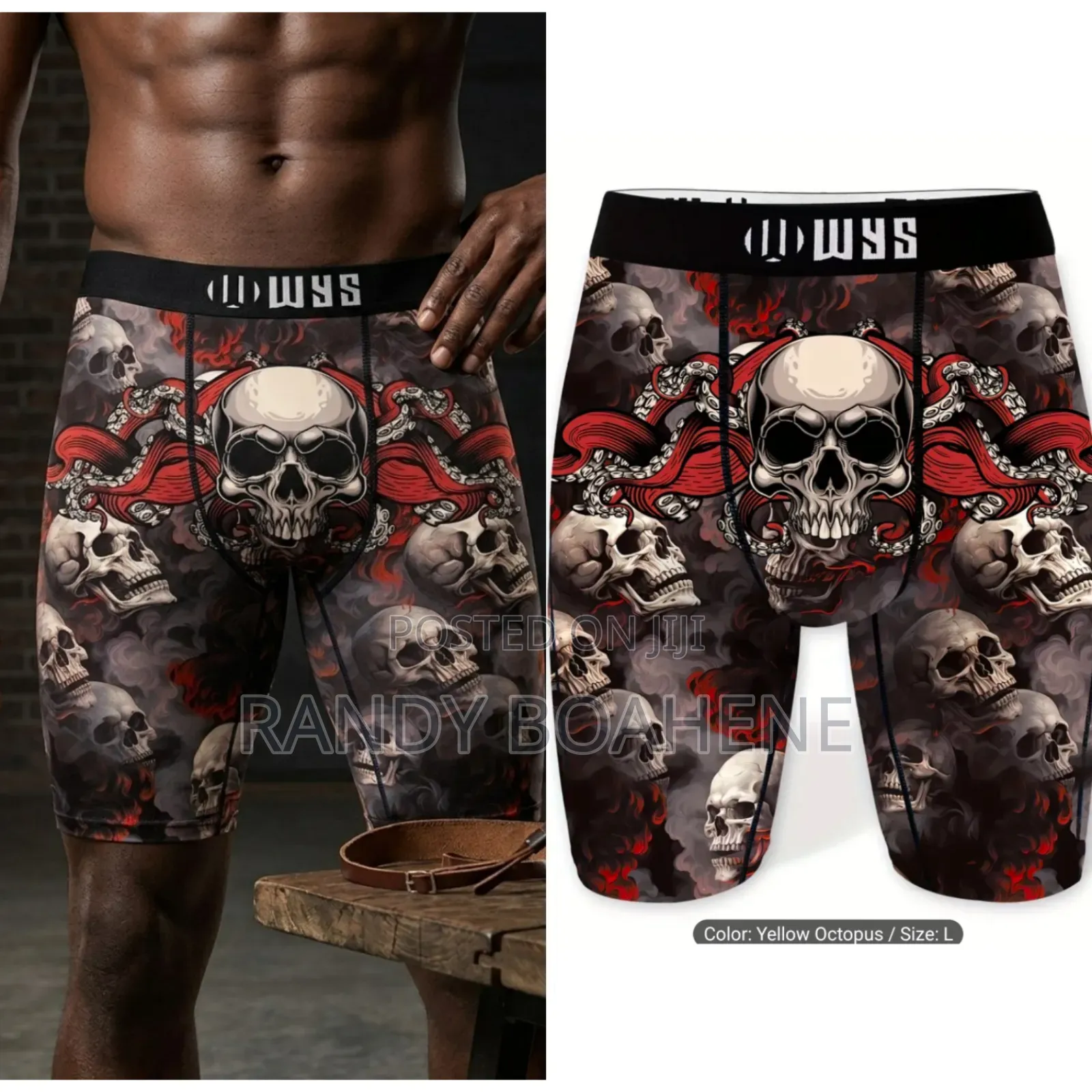 Skull Octopus Men Boxers