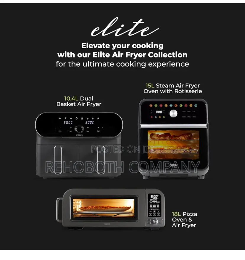 Tower T17138 Vortx Elite 10.4l Dual Basket Air Fryer 1700w