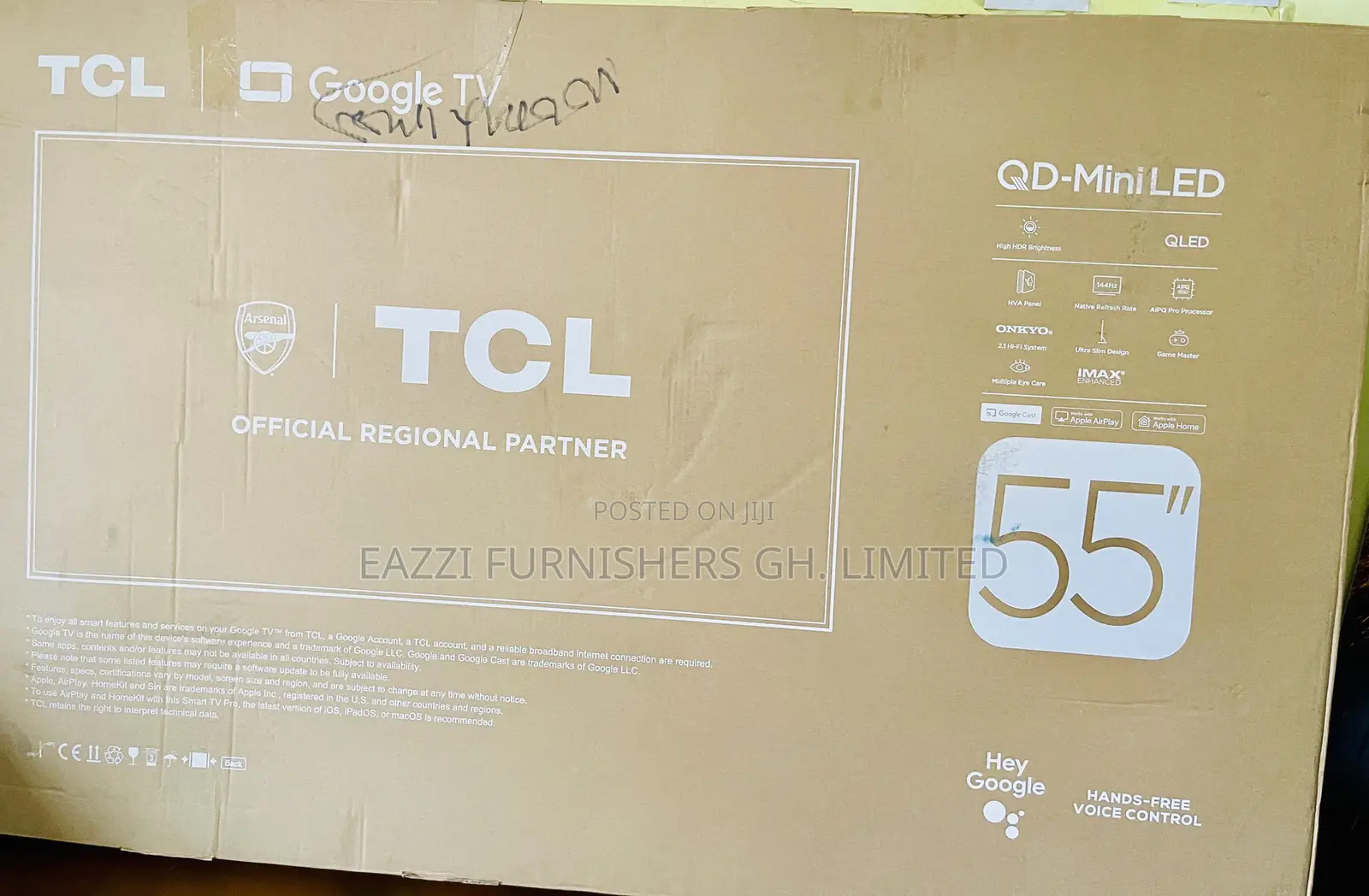 55 Inches Uk TCL Mini Led Qled High End 144 Hz Gaming Tv Uhd Smart HDR