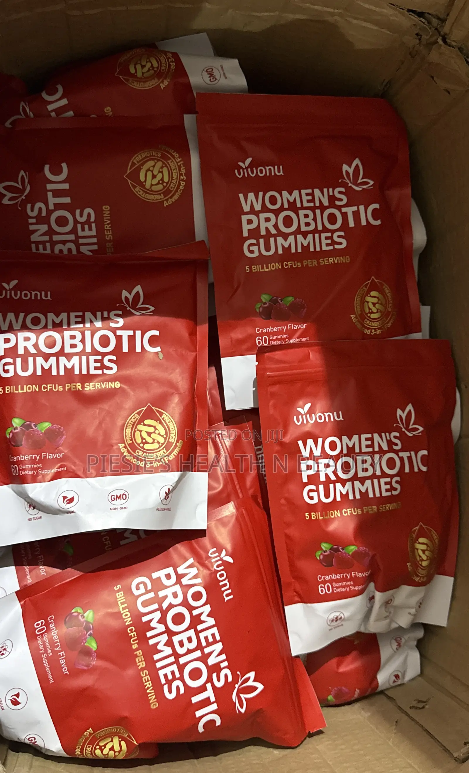 Vivonu Probiotic + Prebiotic Gummies For Women, 60s
