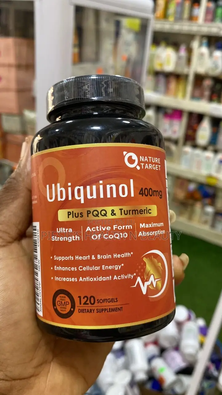 Nature Target Ubiquinol 400 Mg With Pqq And Turmeric, 120 Softgels