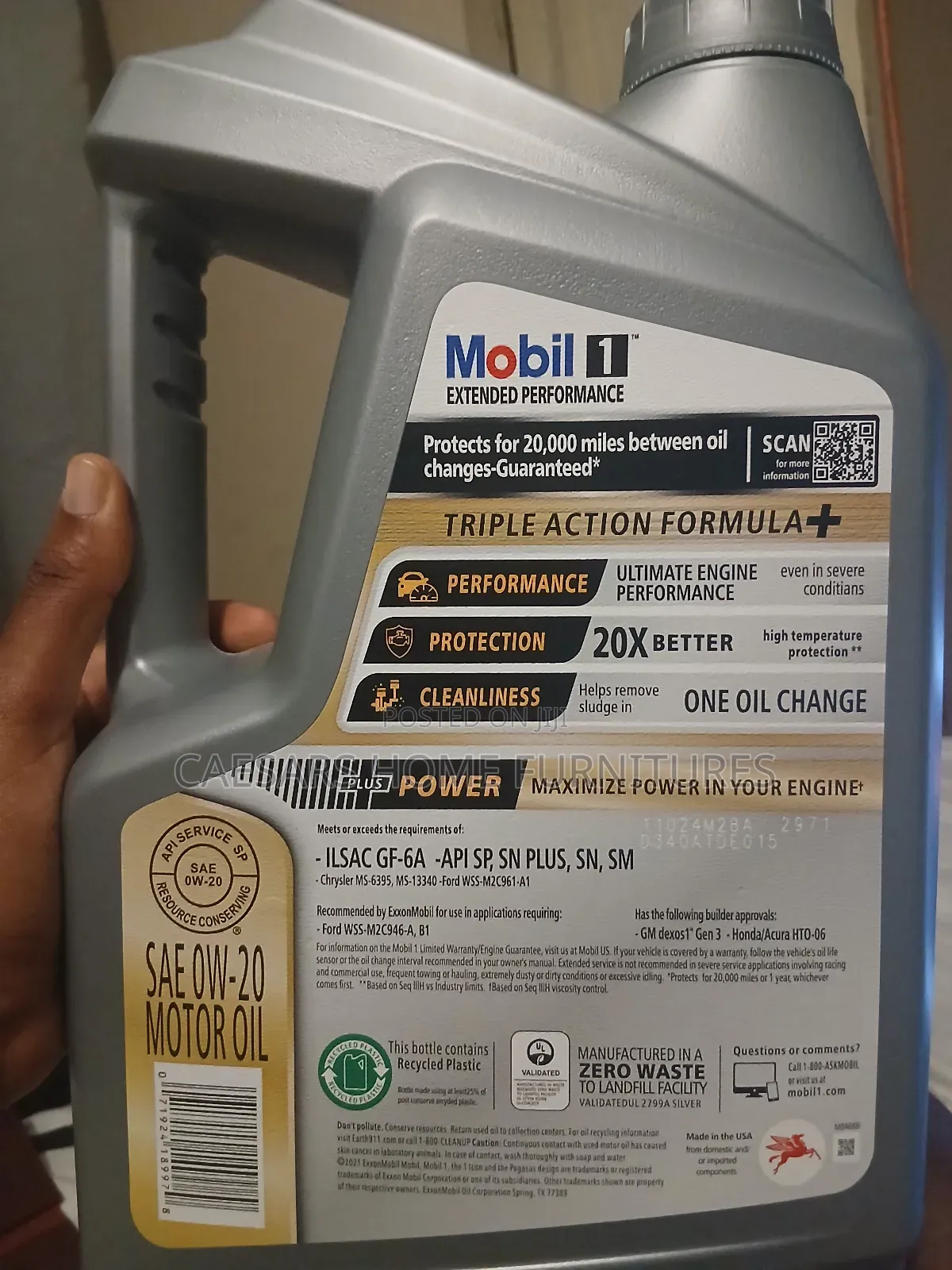 Original Usa Mobil 1 Advanced Engine Oil