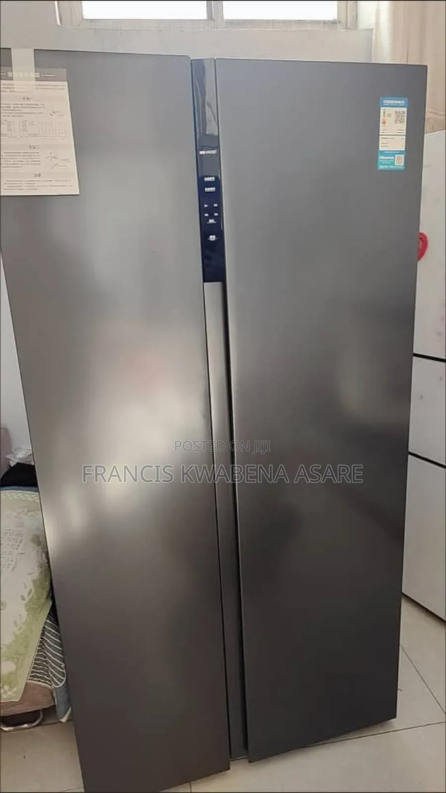 Hisense Side by Side Refrigerator - 550litres