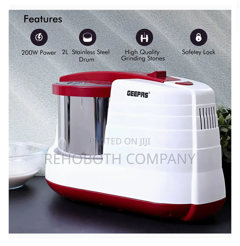 Geepas 200w Wet Grinder – 2l Capacity