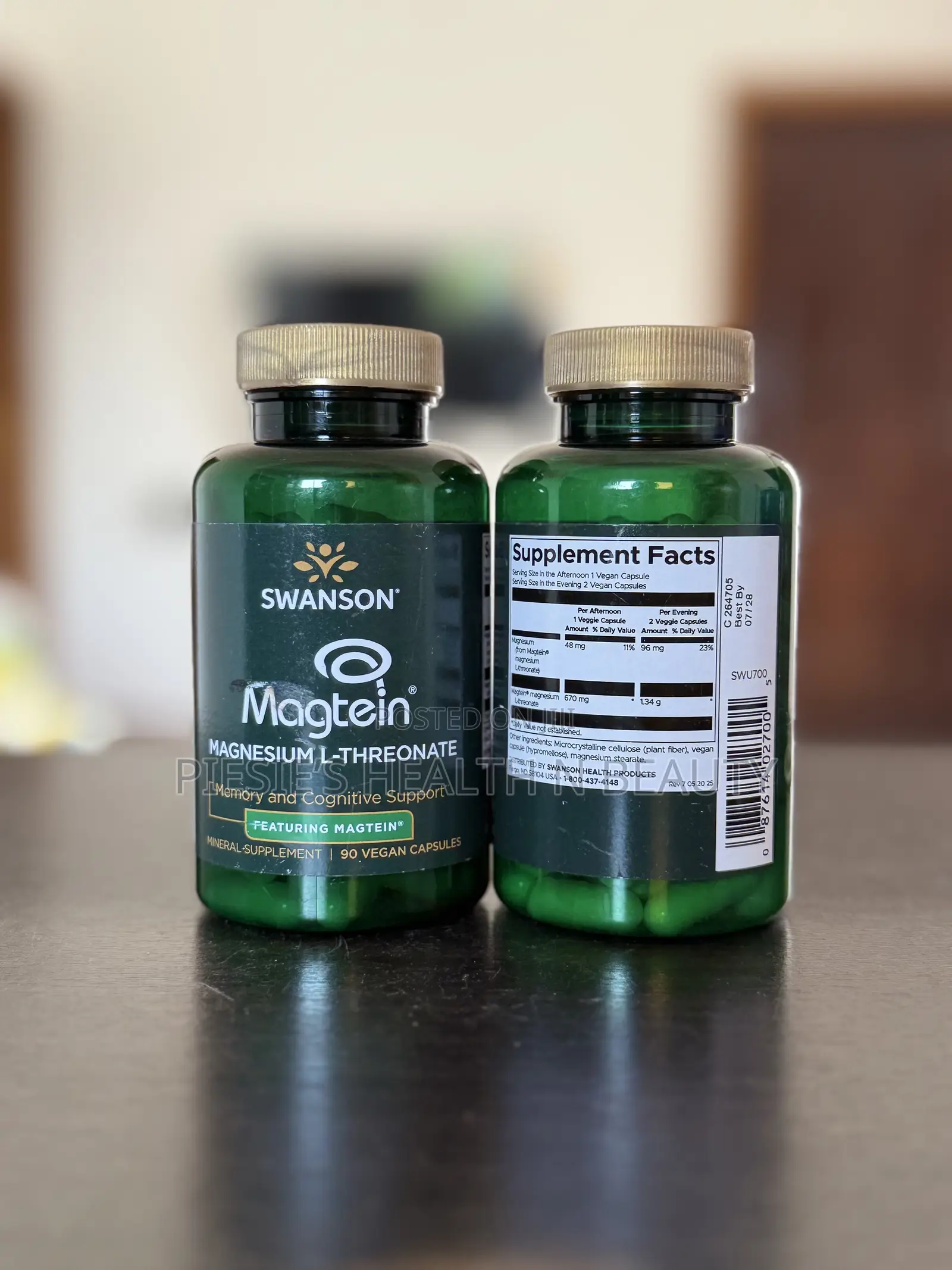 Swanson Magnesium L-Threonate, 90 Capsules