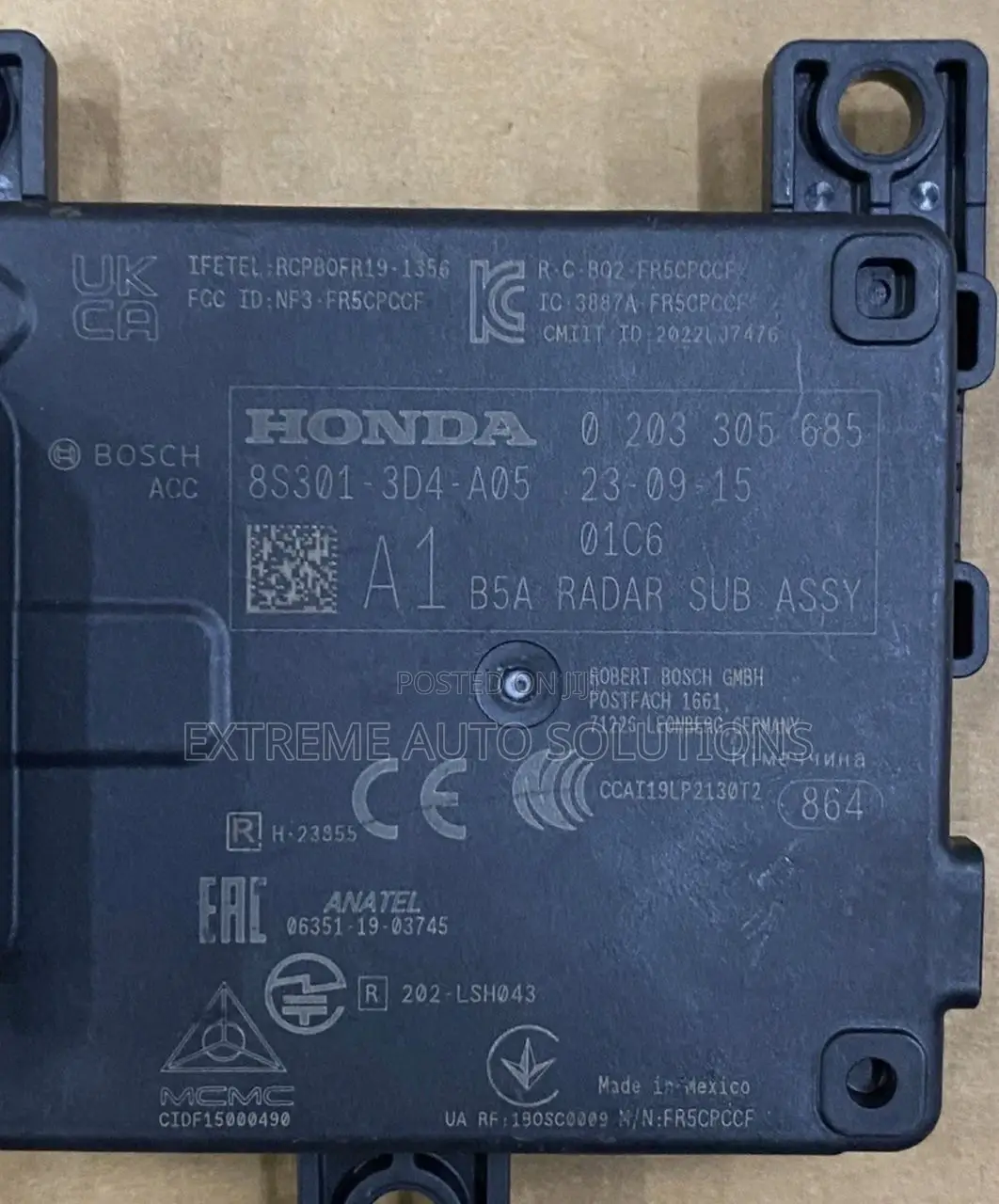 25 Honda Cr-v Hybrid Adaptive Cruise Distance Radar Sensor Oem