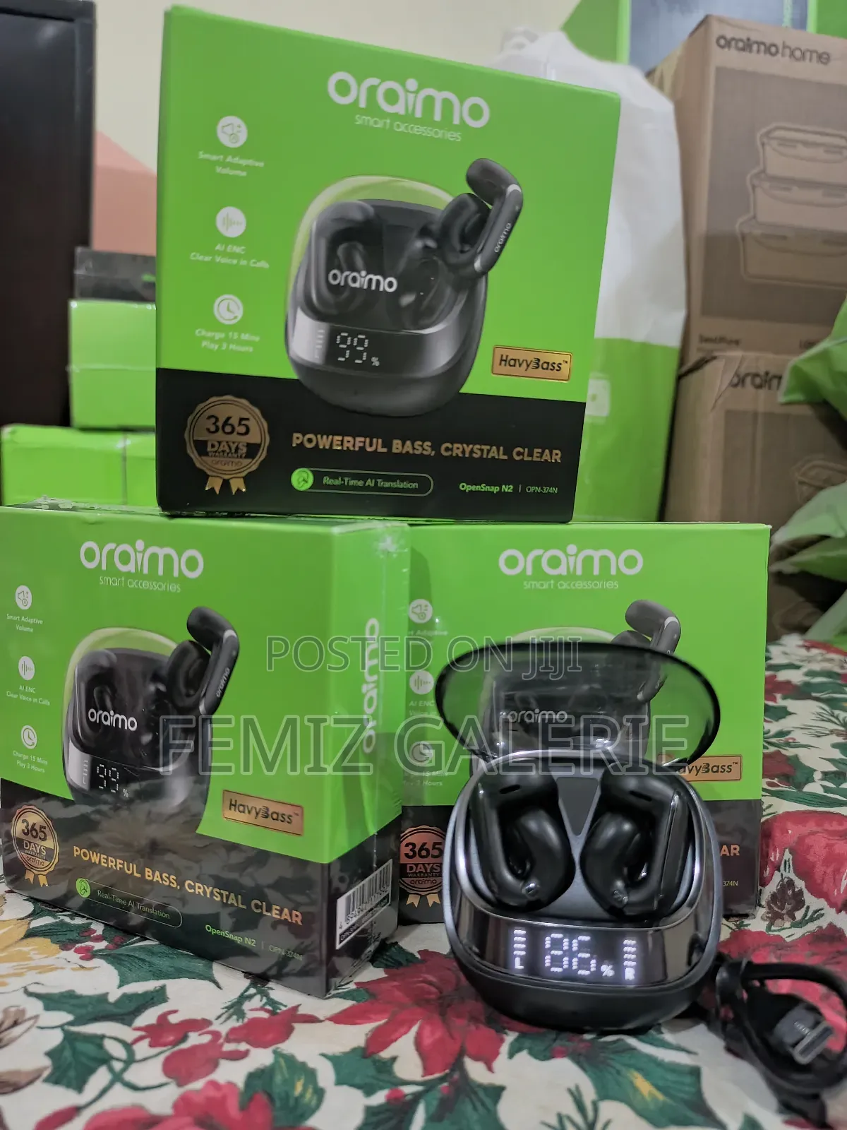 Oraimo Opensnap N2 Adaptive Volume Open-Ear True Wireless Earbuds