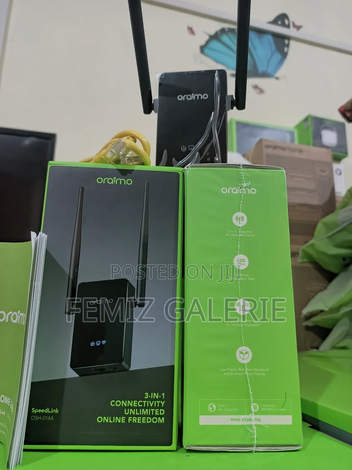 Oraimo Speedlink Access Point, Repeater, Router 3in1 Wifi Range Extend