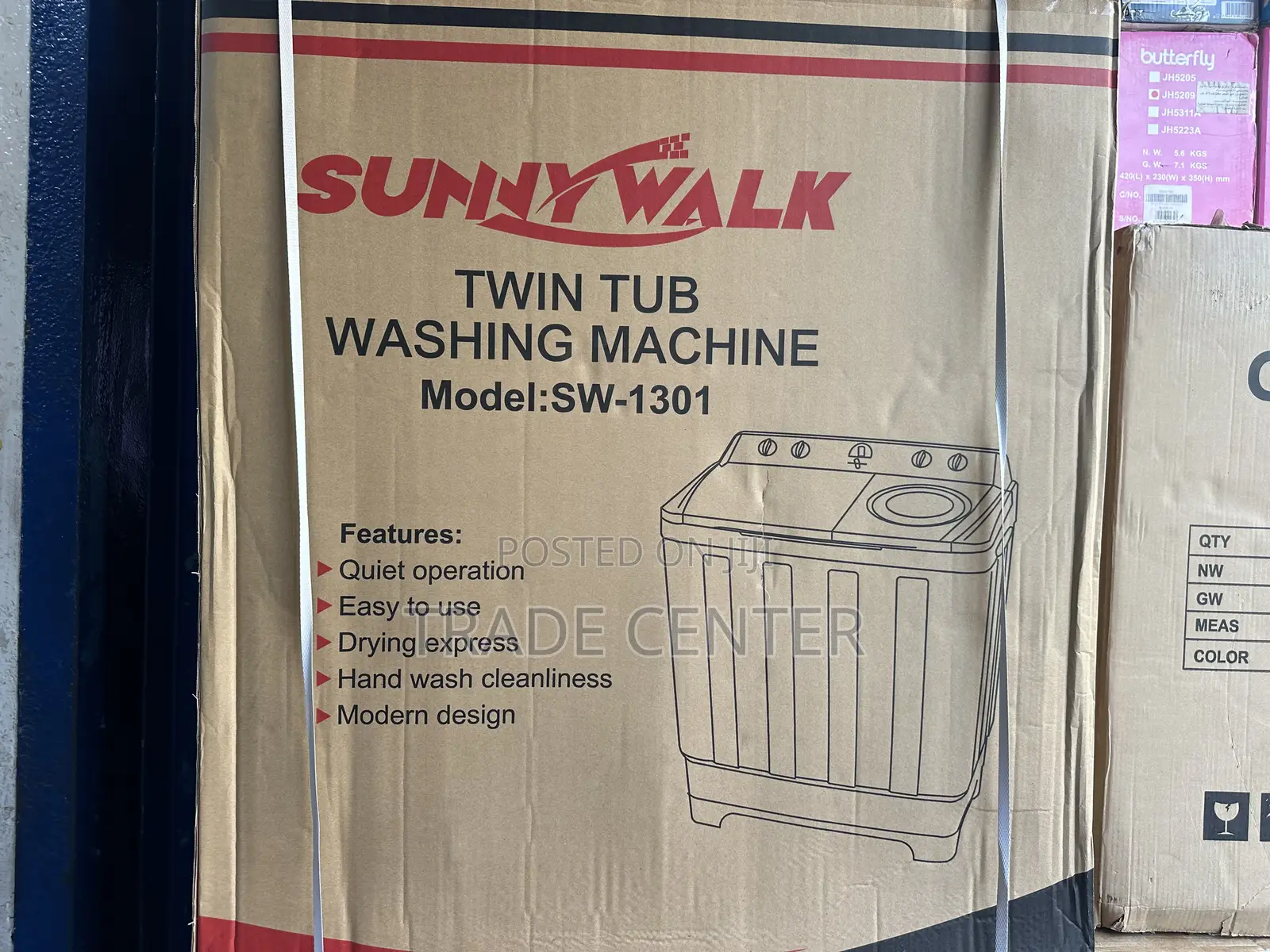 Sunnywalk 13kg Semi-Automatic Washing Machine