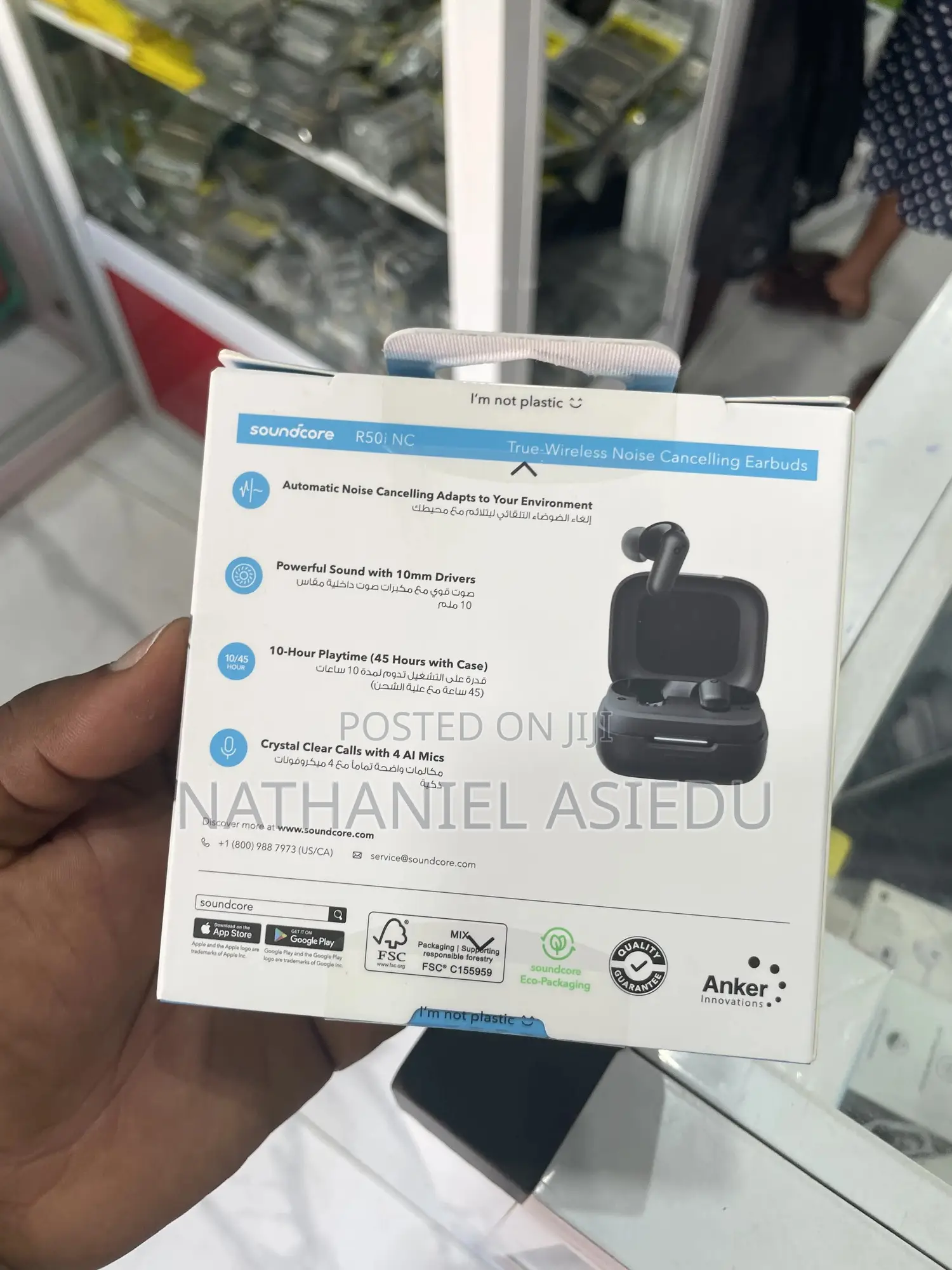 Soundcore R50i Nc Noise-Cancelling Earbuds by Anker.