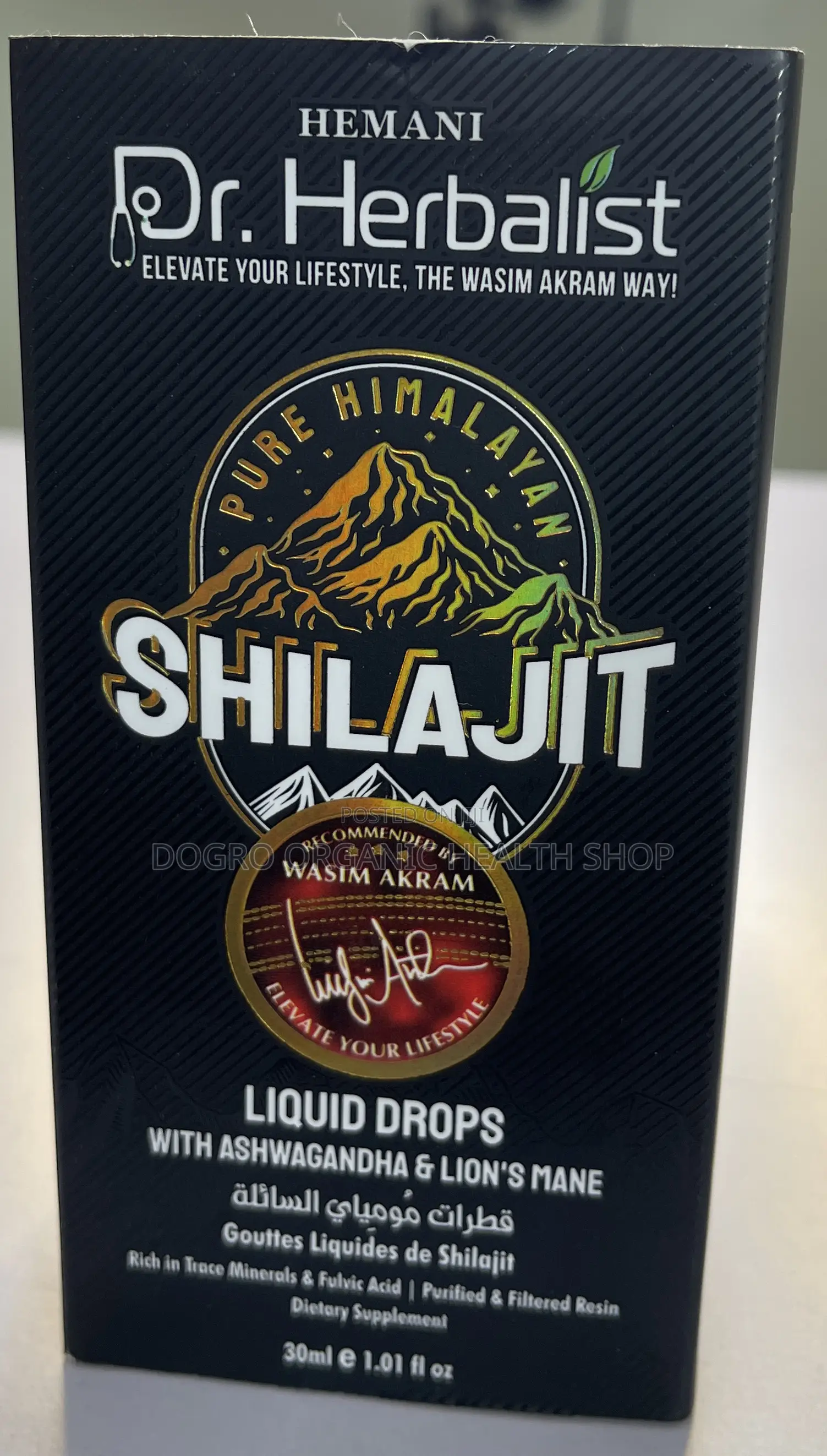Hemani Dr Herbalist Shilajit Drops With Lions Mane Ashwagandha