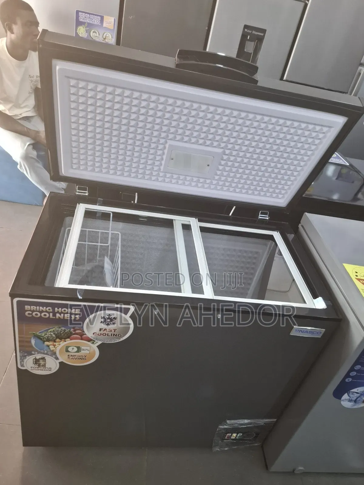 Nasco Chest Freezer 200litres Gray Colour Available