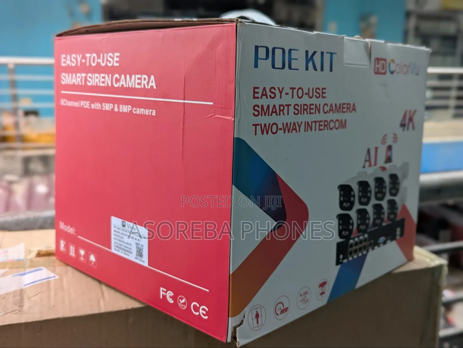 8 Channel Smart Siren Ai CCTV Camera Resolution 8mp ( 500gb Drive)