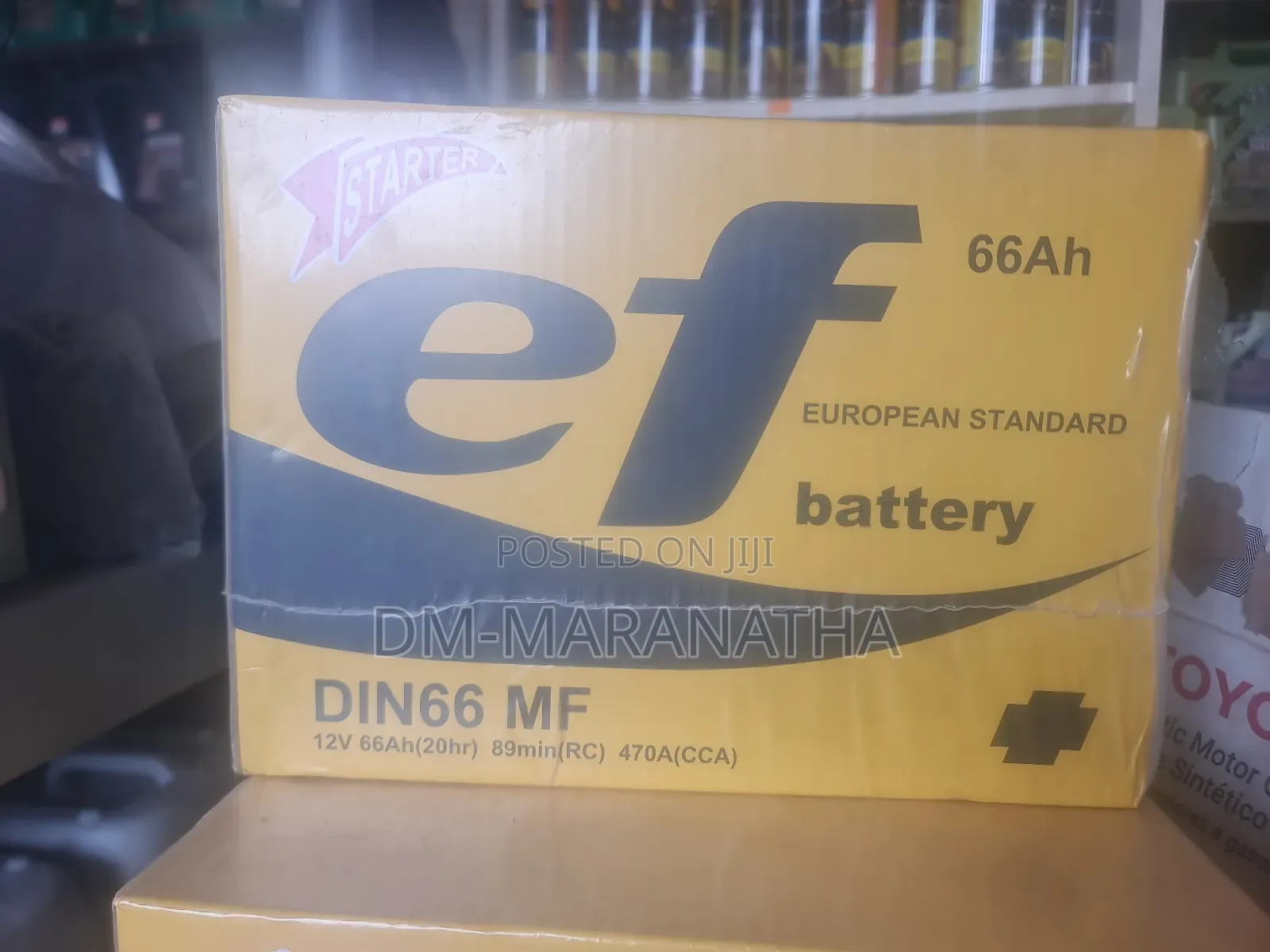 15 Plate 66ah 12v Car Battery