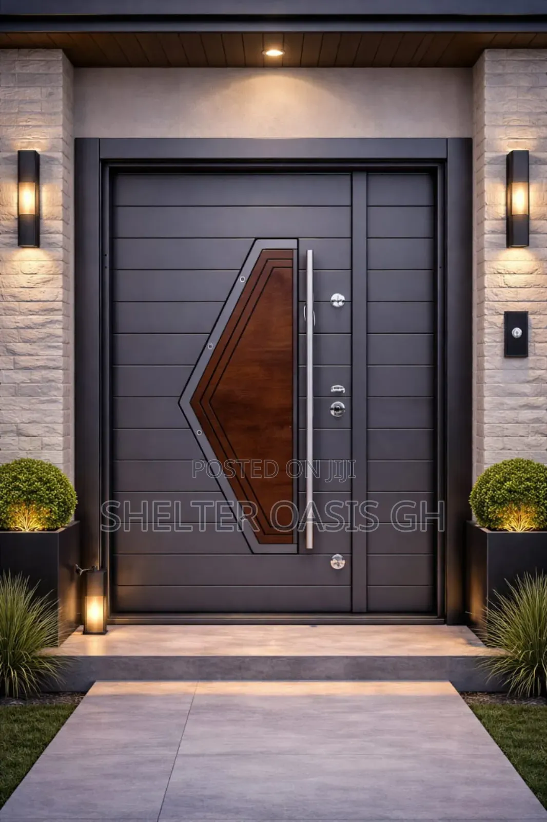 Elegant Weather Resistant Antirust Door One and Half