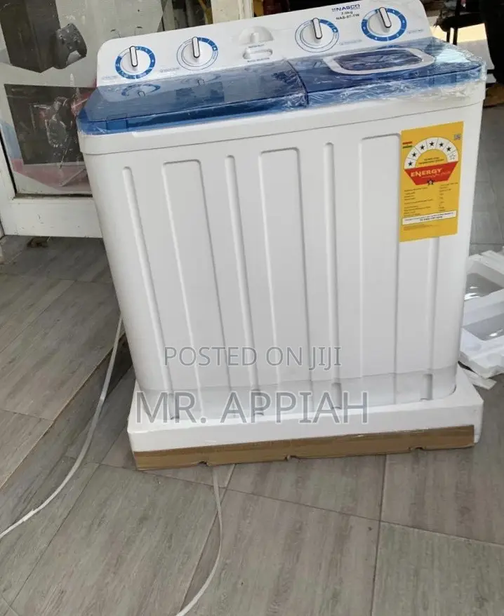 Authentic Nasco 7kg Semi-Auto Washing Machine With Transparent Lid
