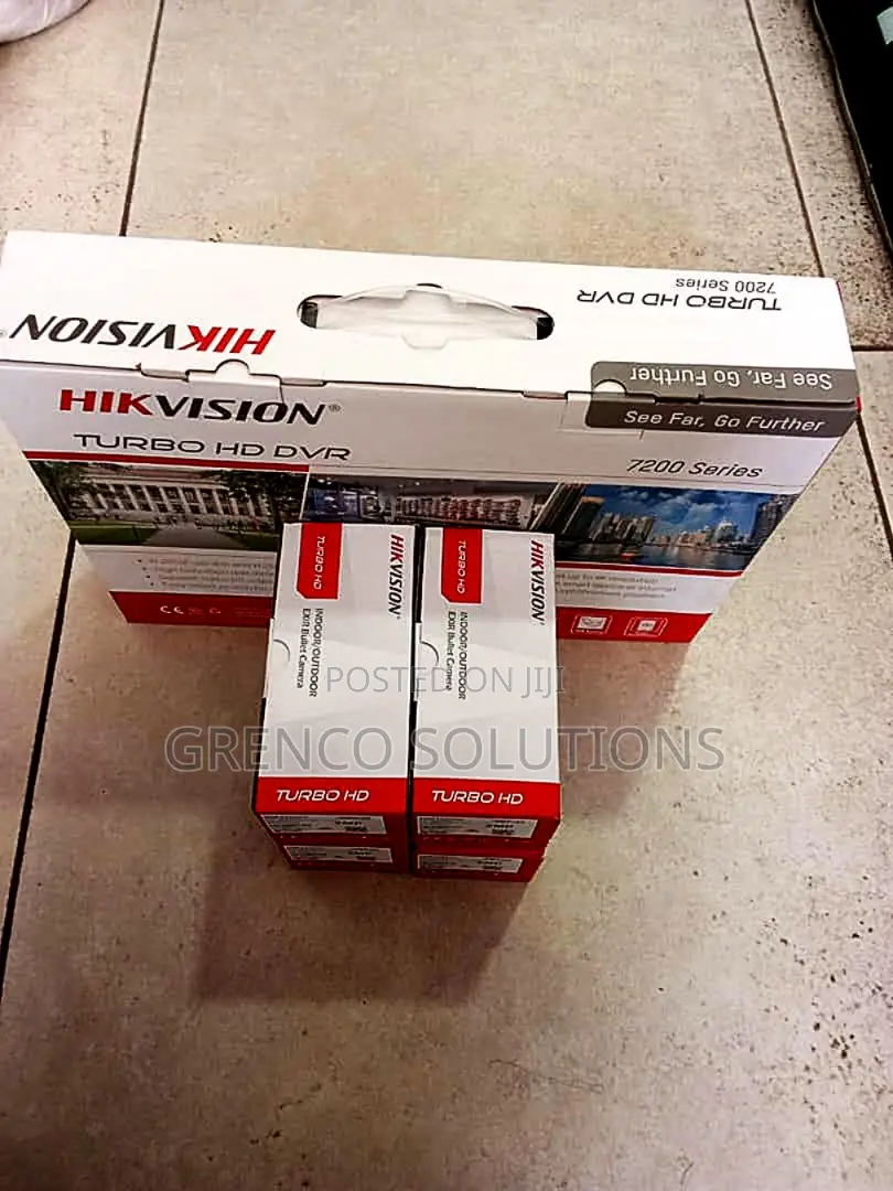 Hikvision 4ch / 2mp 4 Cam Cctv Combo