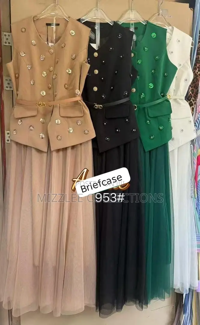 Ladies Luxury 2 Piece Skirt and Top in Different Colours