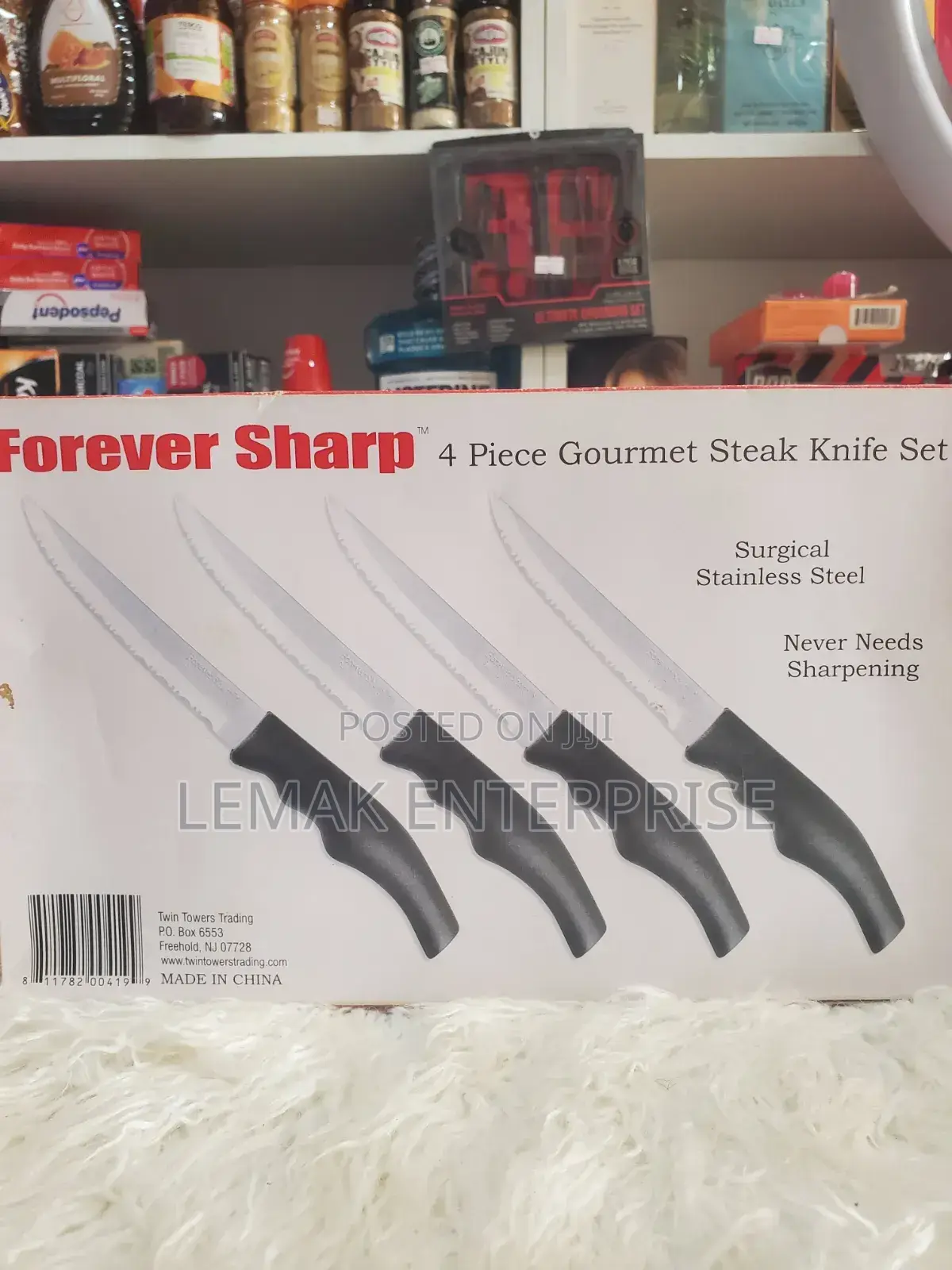 Steak Knife By Forever Sharp 4 Pieces Gourmet Steak Knife Set