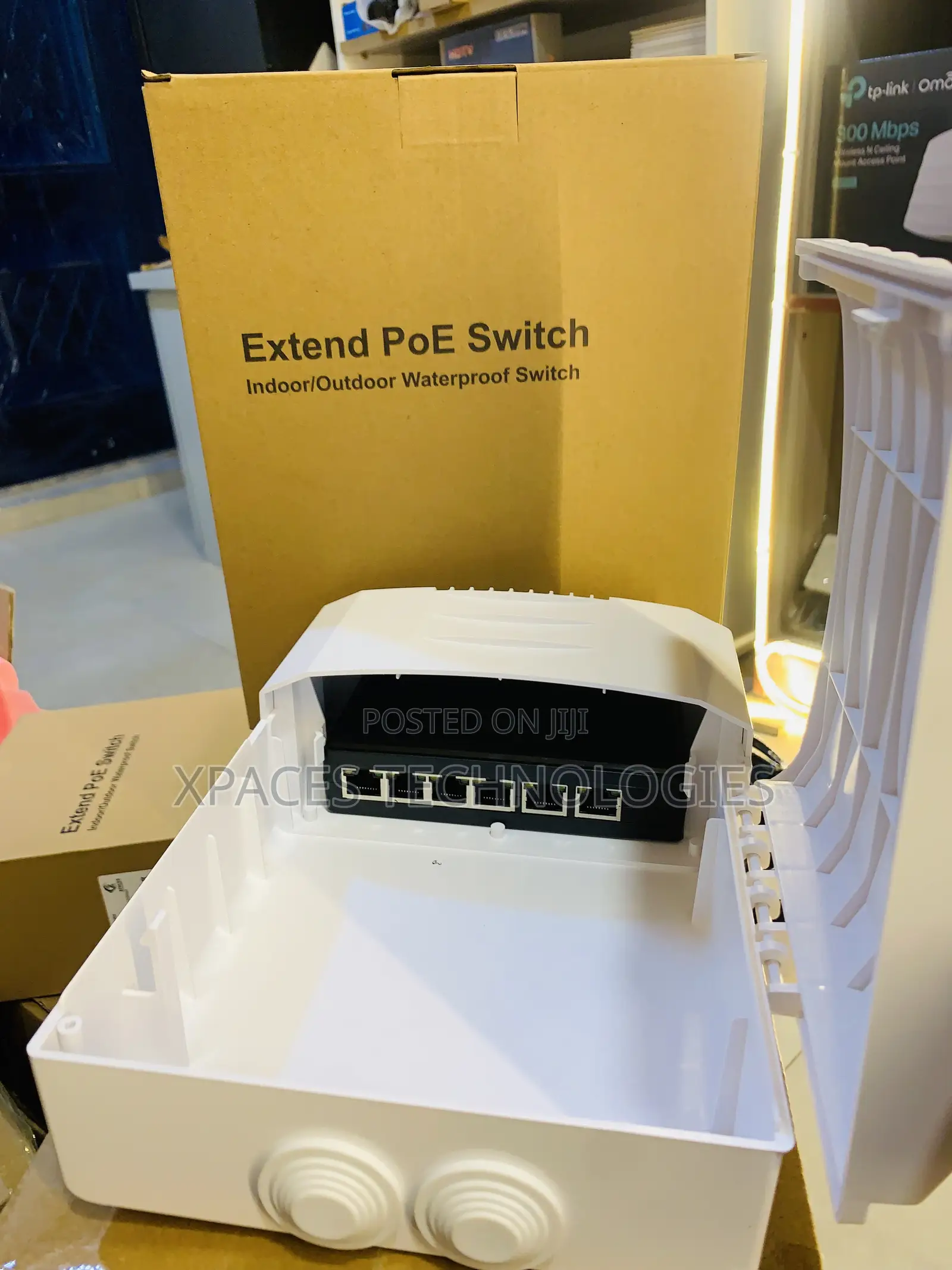 Xpaces 4 Port Poe + 2uplink Poe++ Outdoor Waterproof Switch