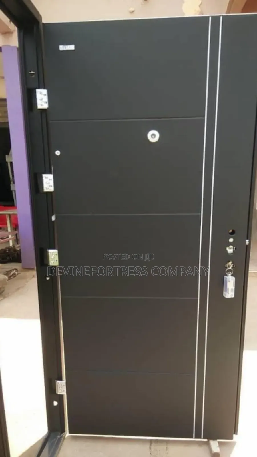 Quality White Amd Black Sed Roihh Security Door Single