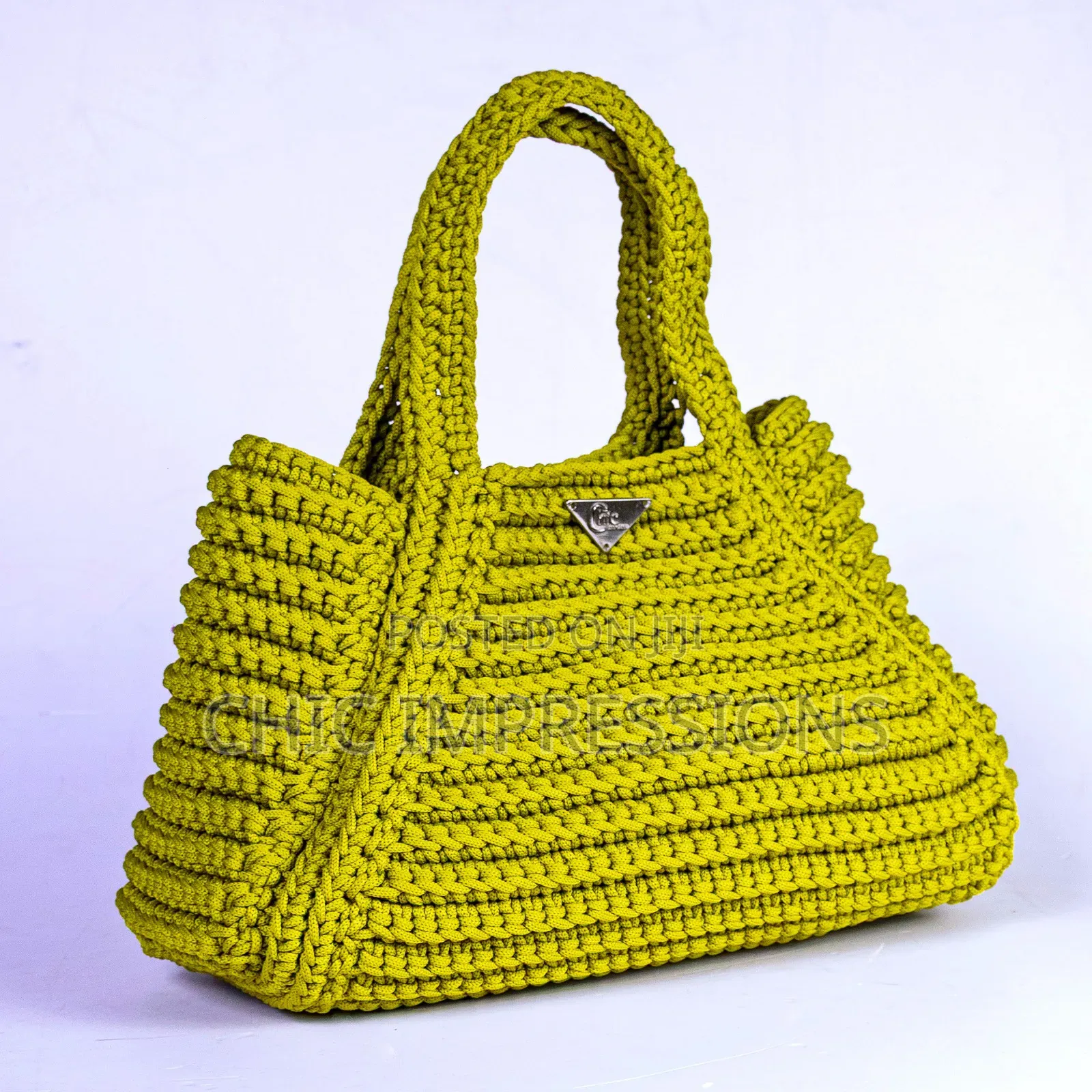 Chic Lime Charm Bag