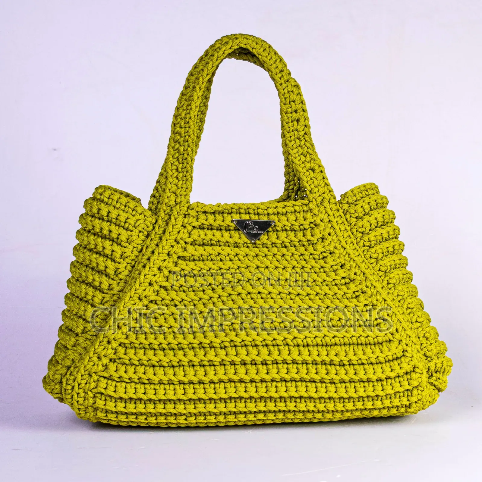 Chic Lime Charm Bag