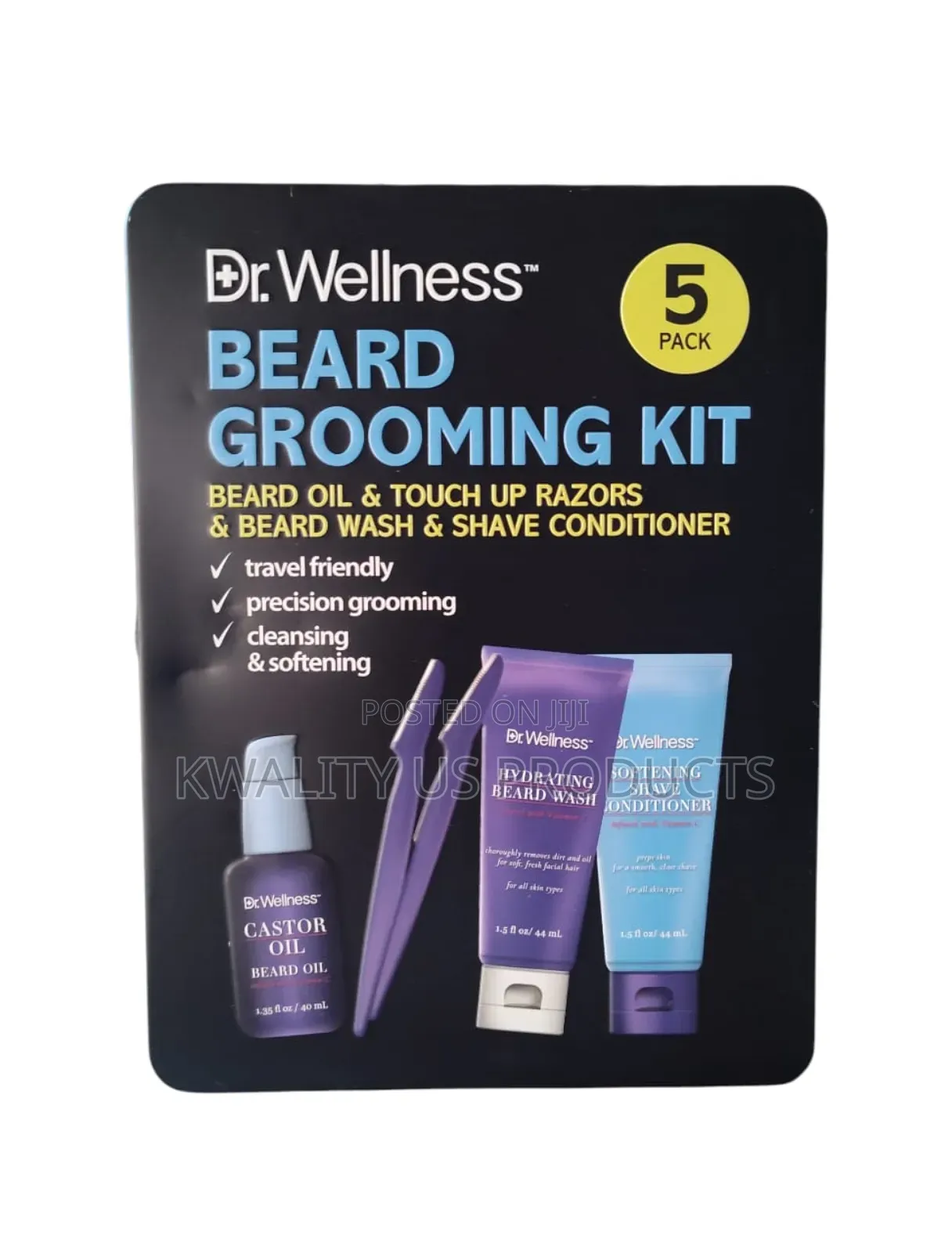 Dr Wellness Men's Beard Grooming Kit - 5 Pack