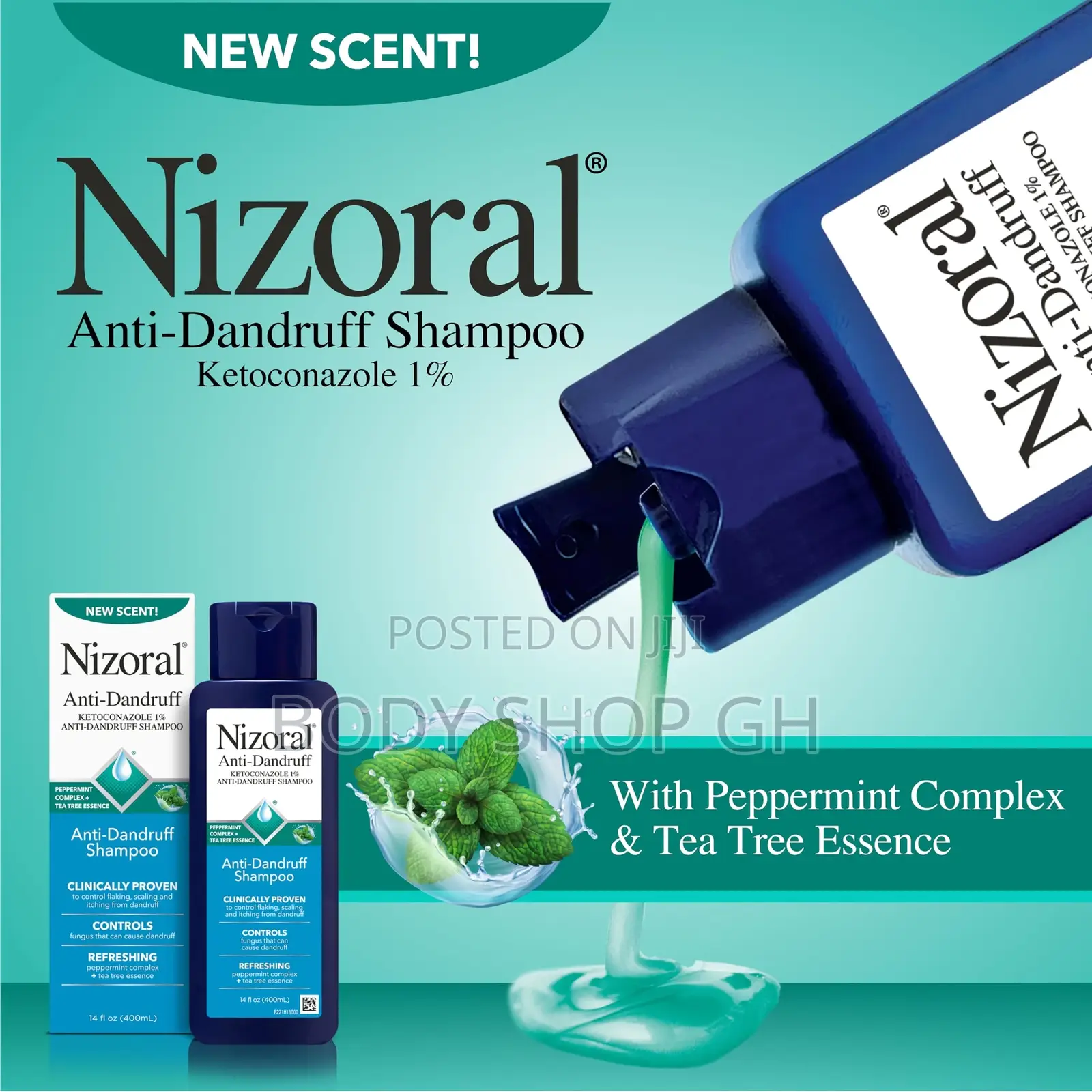 Nizoral Anti-Dandruff Shampoo With 1% Ketoconazole for All Hair Types