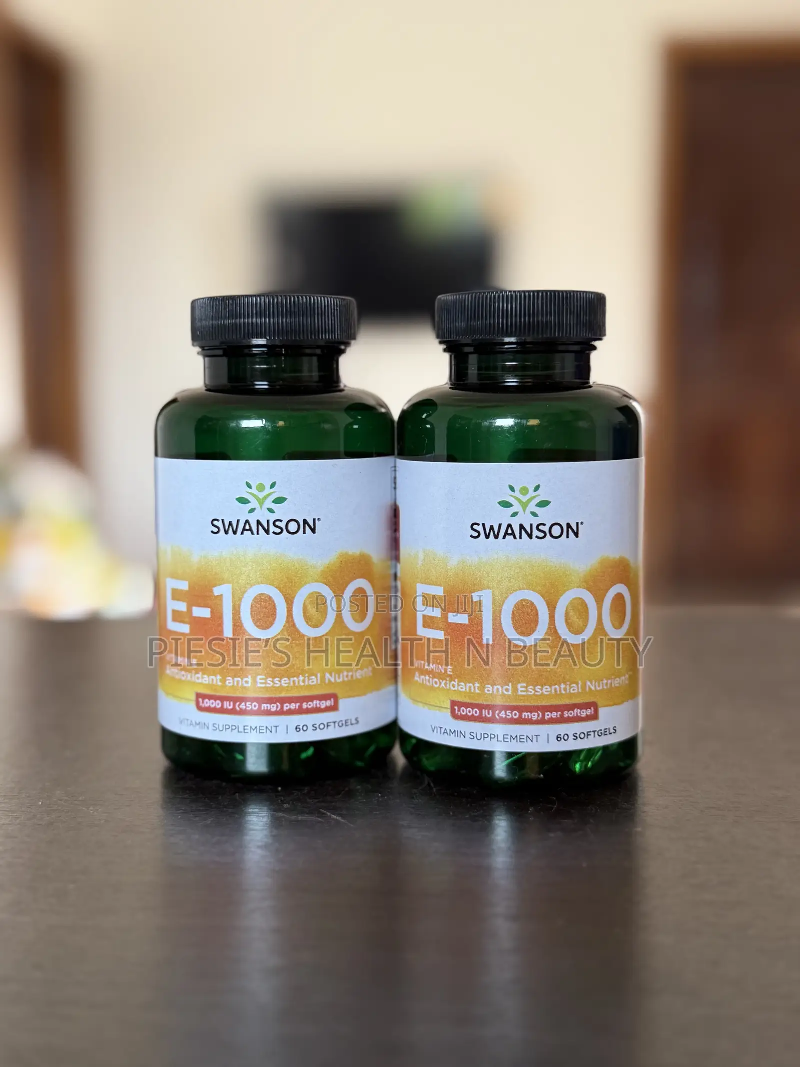 Swanson E-1000, 60 Softgels