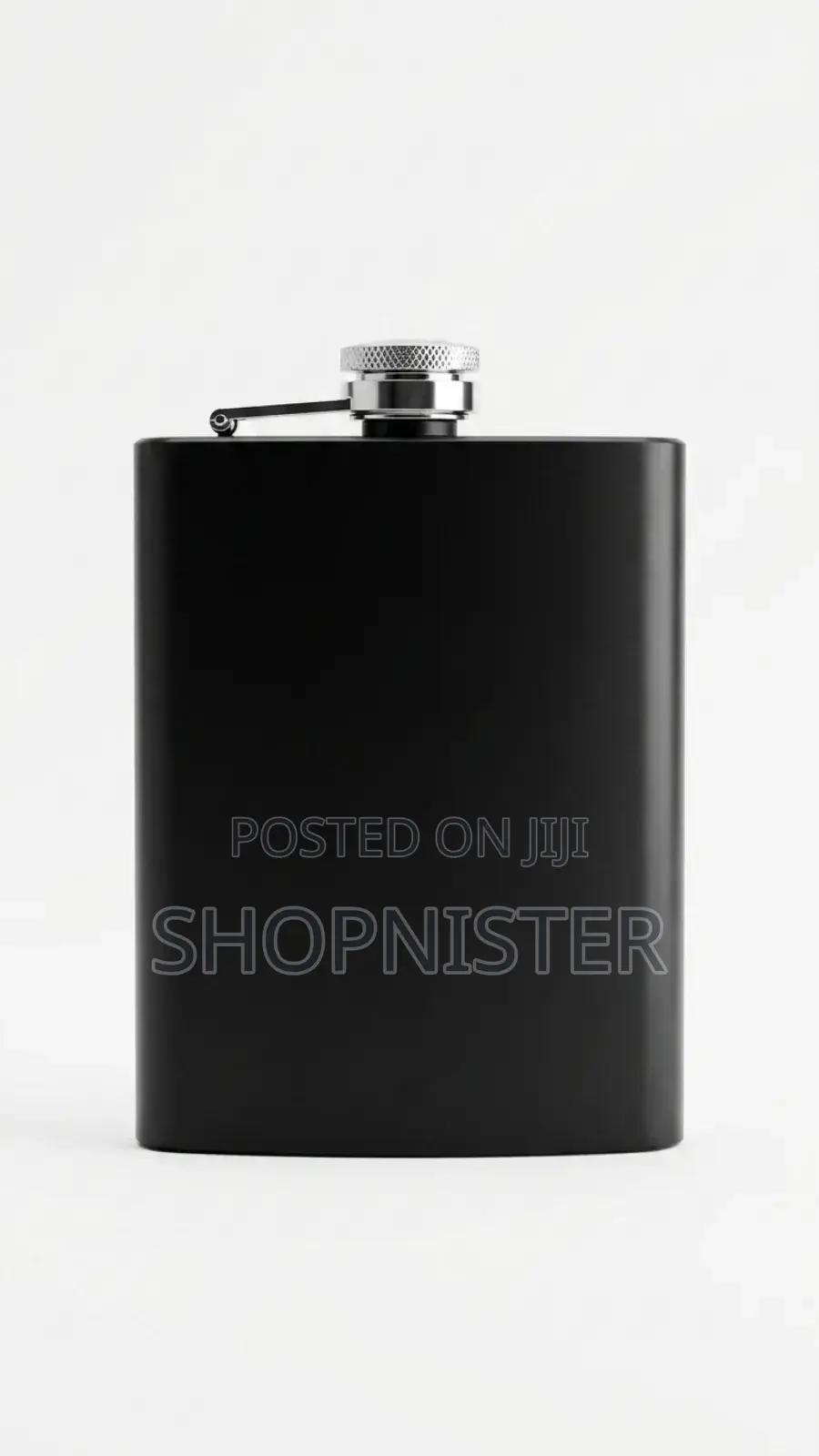 Customizable Matte Black Flask