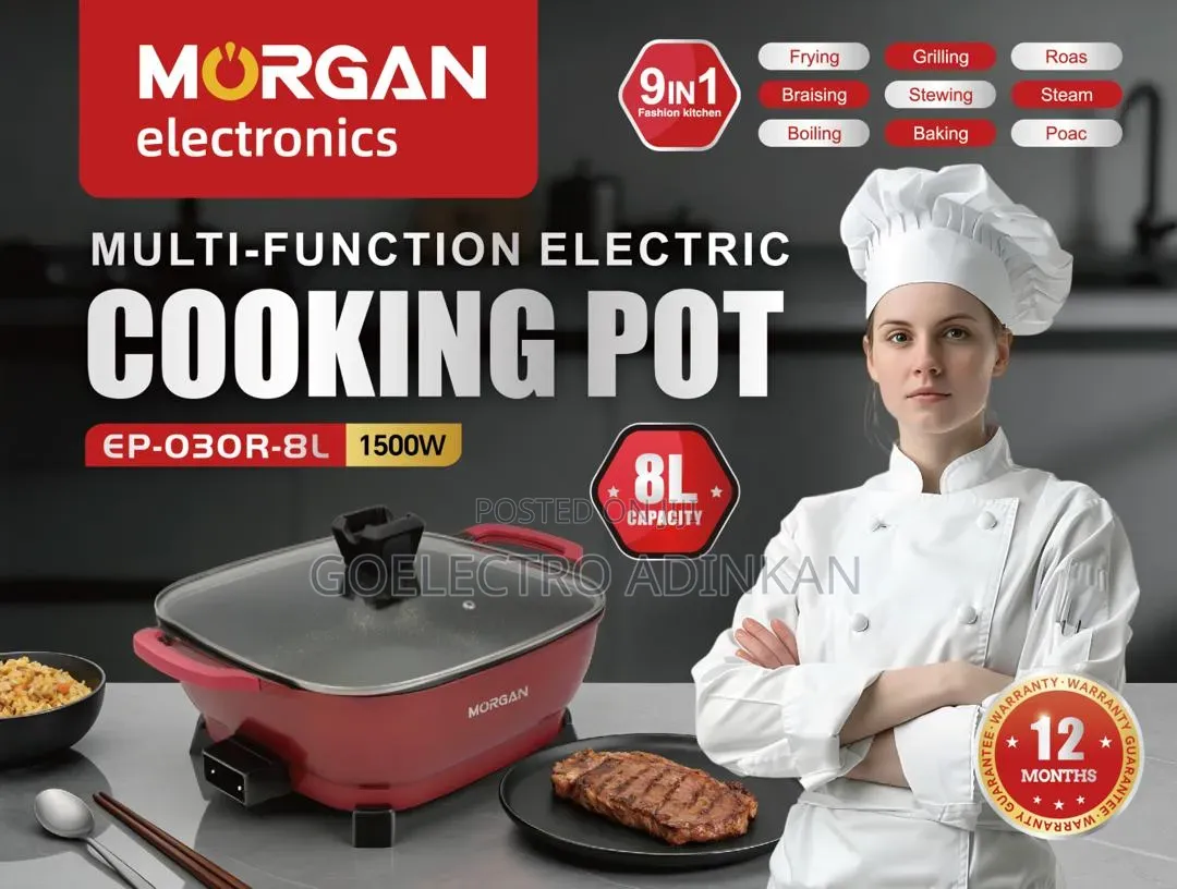Morgan Electric Cooking Pot 8lit