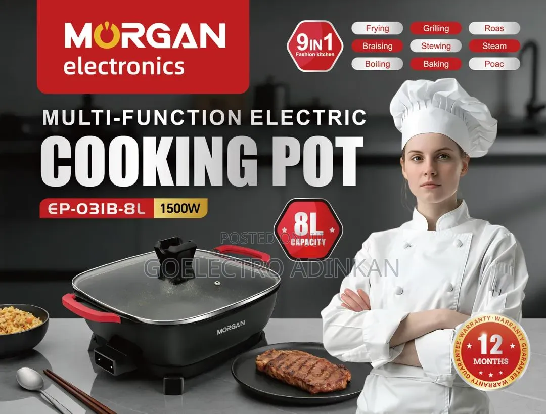 Morgan Electric Cooking Pot 8lit
