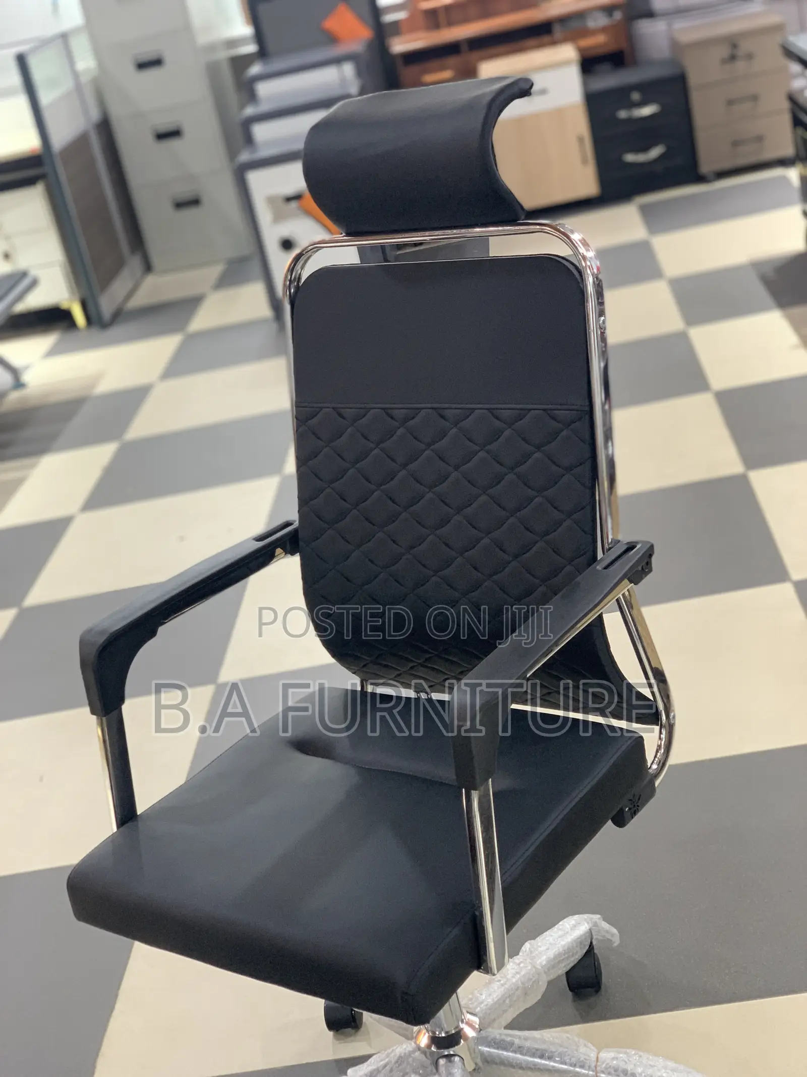 Office Chair - Headrest ( Leather)