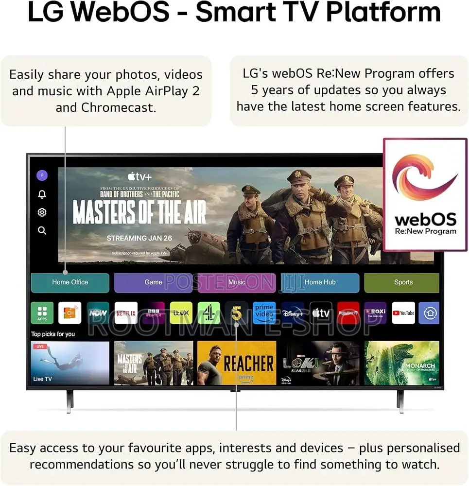 Lg 75" Inch Led Smart Tv HDR 75ua7000pub