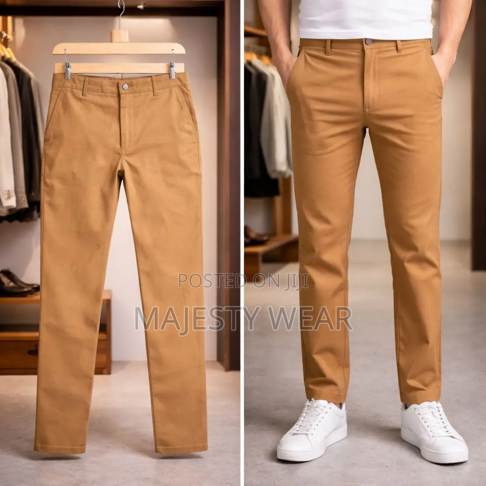 Modern Khaki Trousers Available