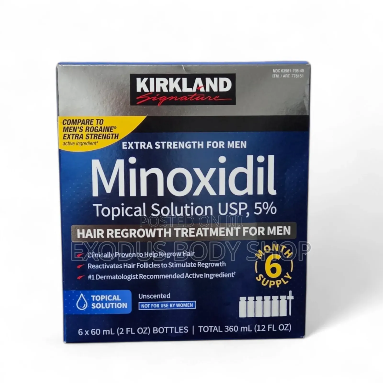 Kirkland Minoxidil Beard and Baldness Treatment Oil