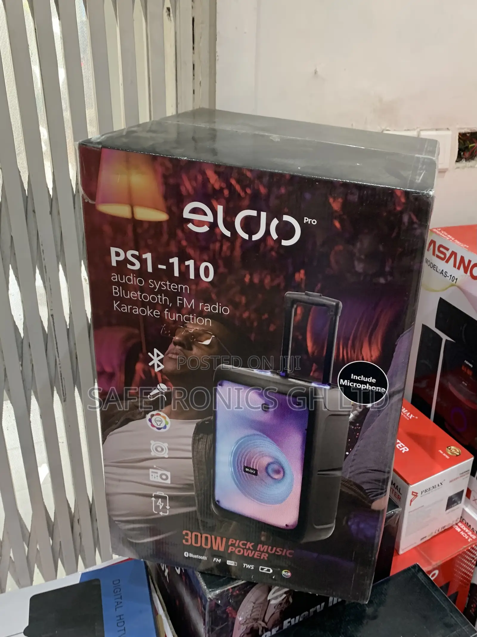 Super Powerful Single 12” With Mic Eldo Ps1-110 300 Watts
