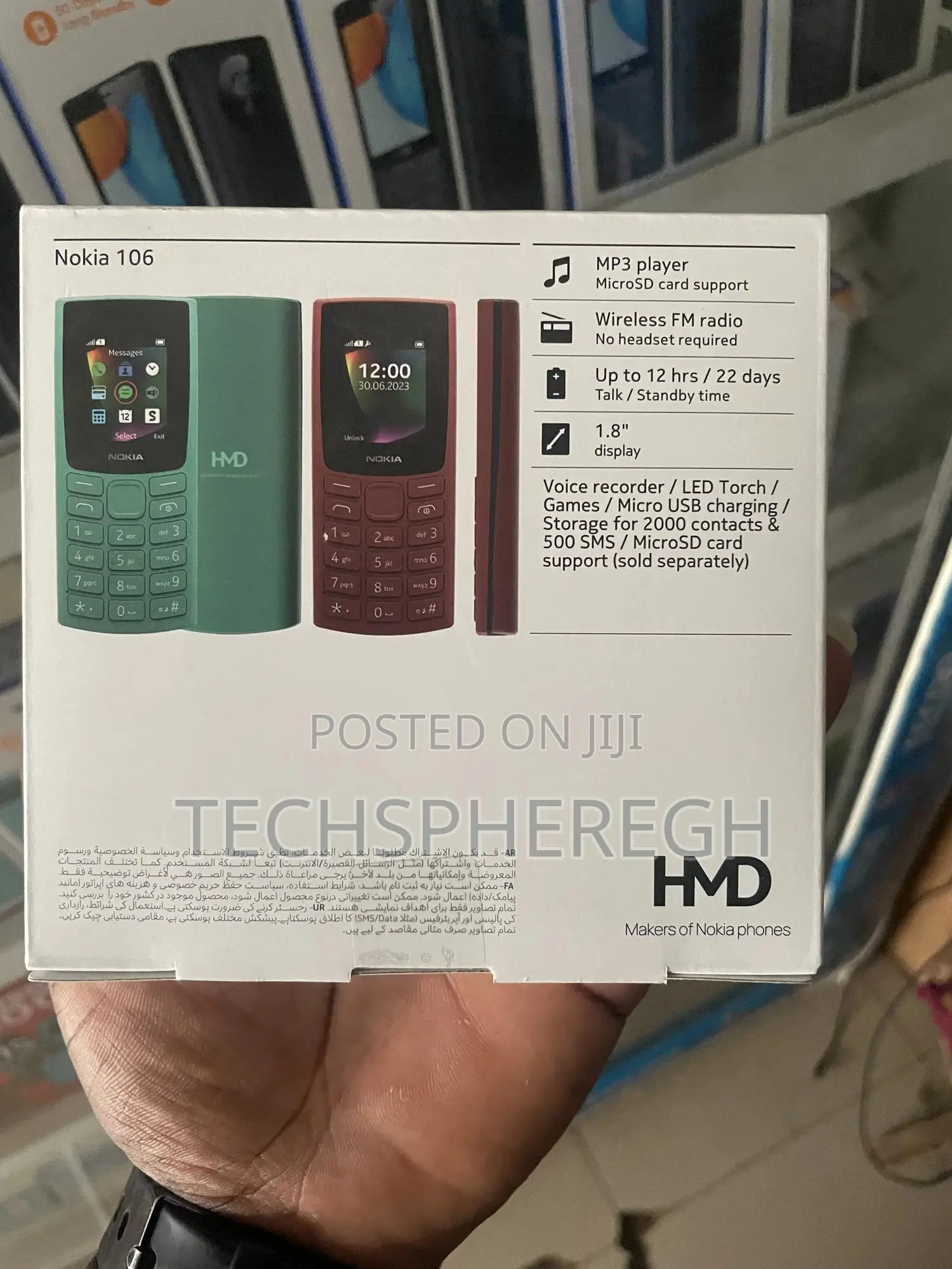 New Nokia 106 Black