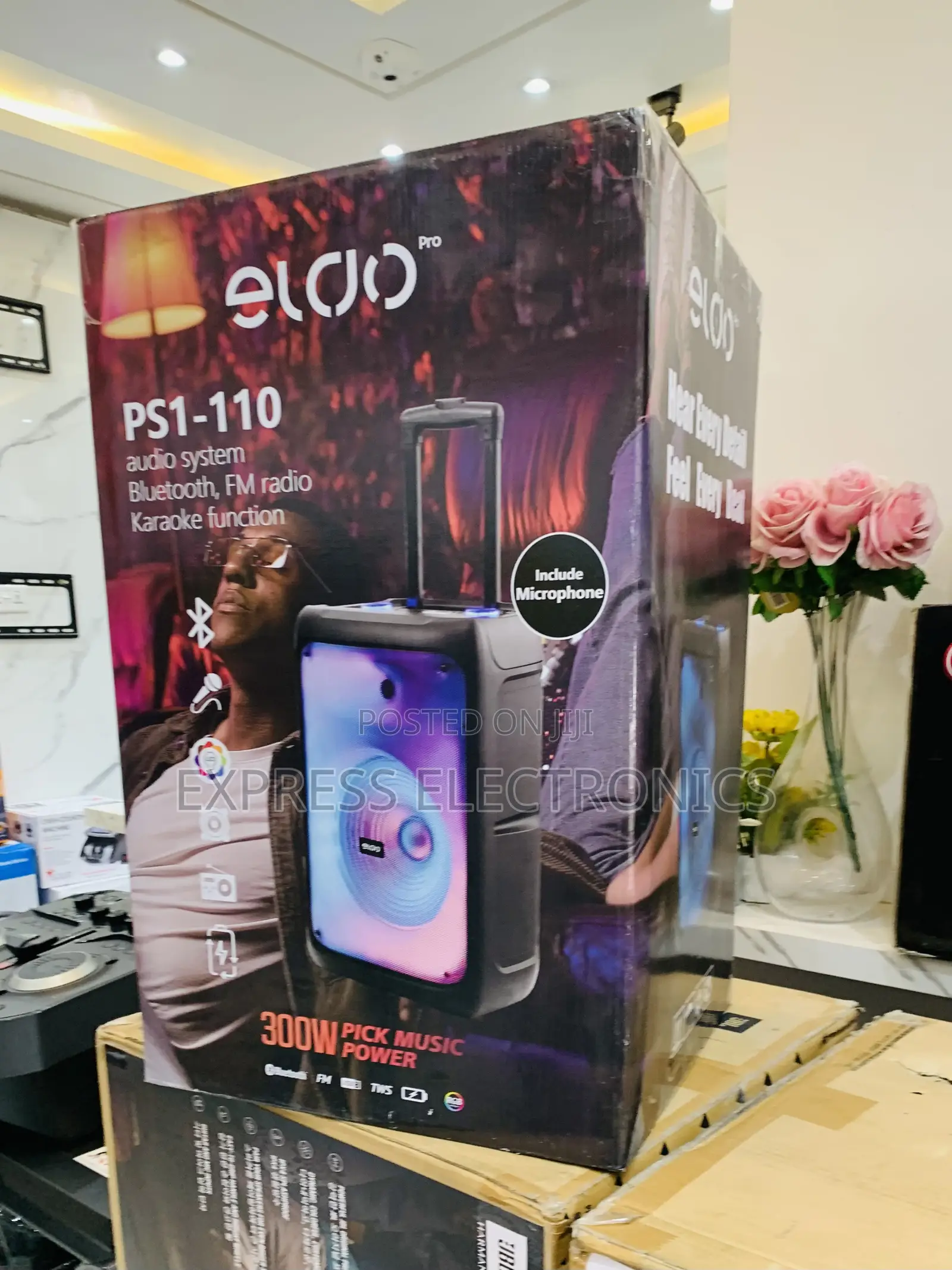 Hot Deals on Eldo Ps1-110 Single 12" With Mic —Bluetooth Speaker